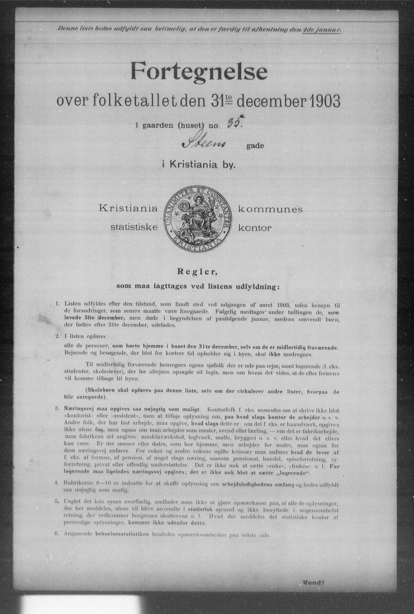 OBA, Municipal Census 1903 for Kristiania, 1903, p. 19723