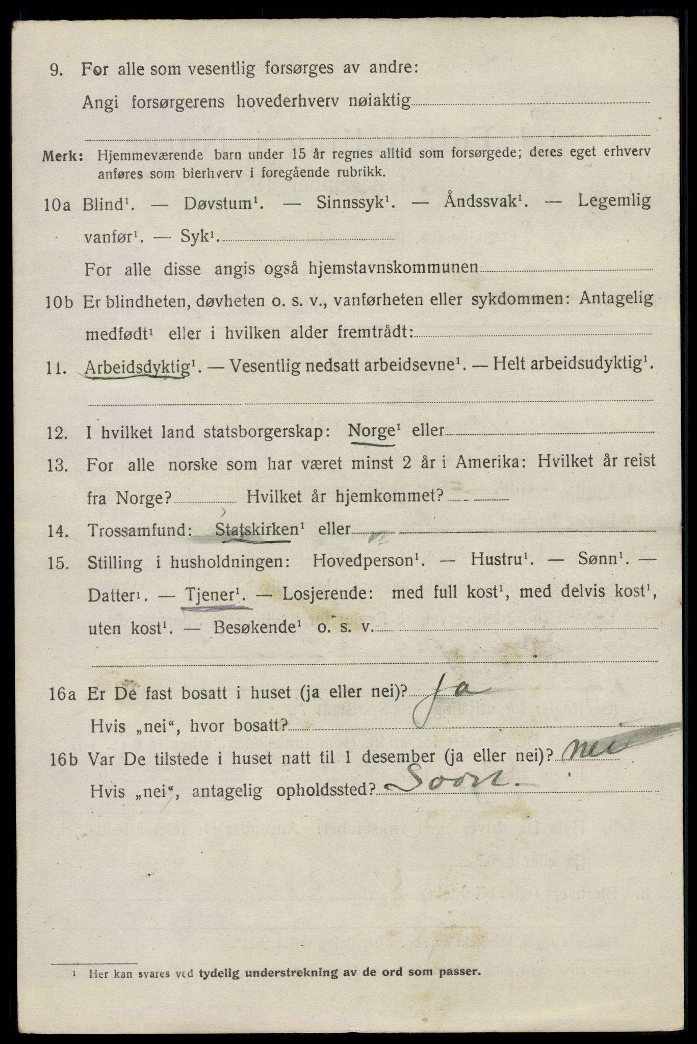 SAO, 1920 census for Moss land district, 1920, p. 6816