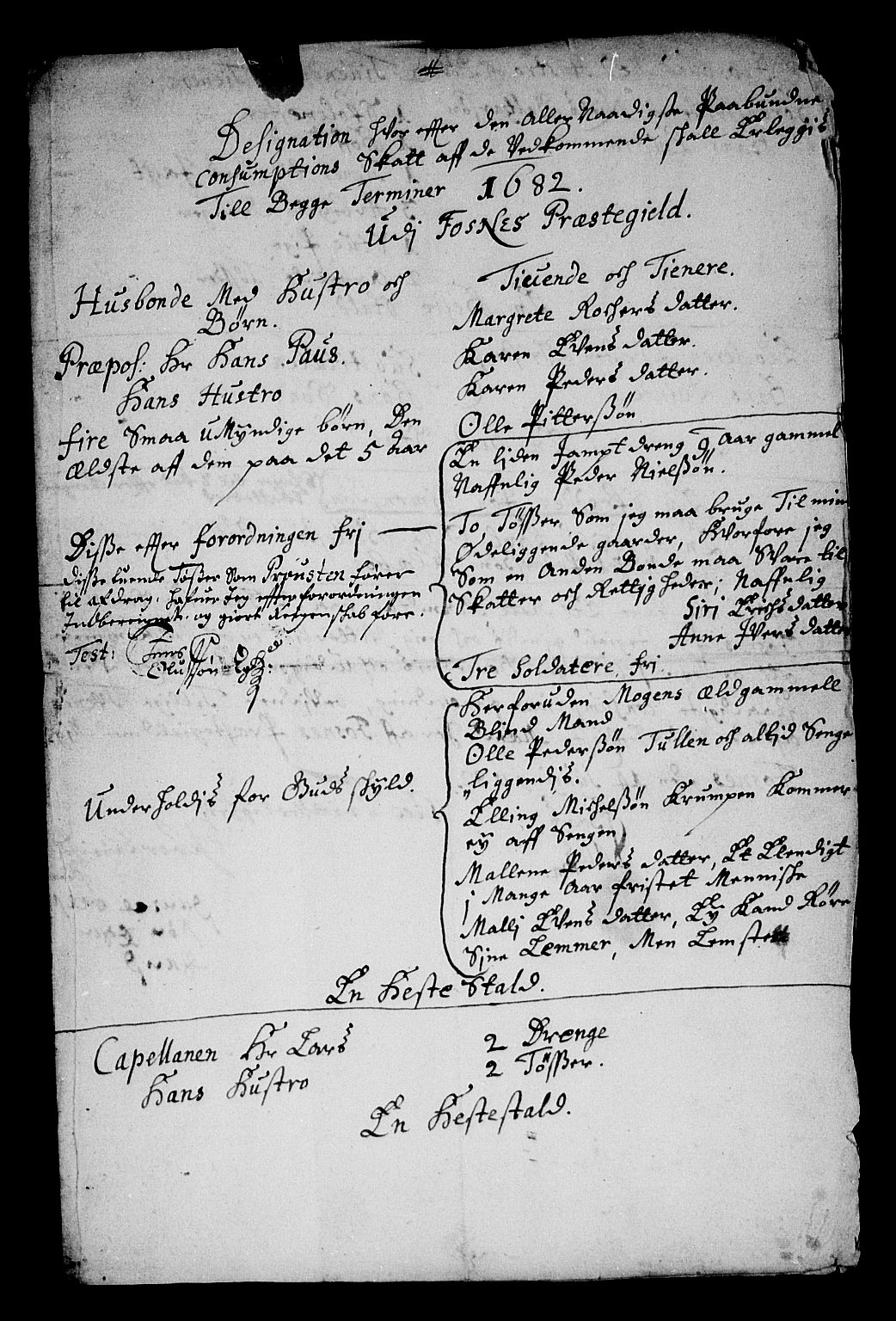 Rentekammeret inntil 1814, Reviderte regnskaper, Stiftamtstueregnskaper, Trondheim stiftamt og Nordland amt, AV/RA-EA-6044/R/Rg/L0068a: Trondheim stiftamt og Nordland amt, 1682