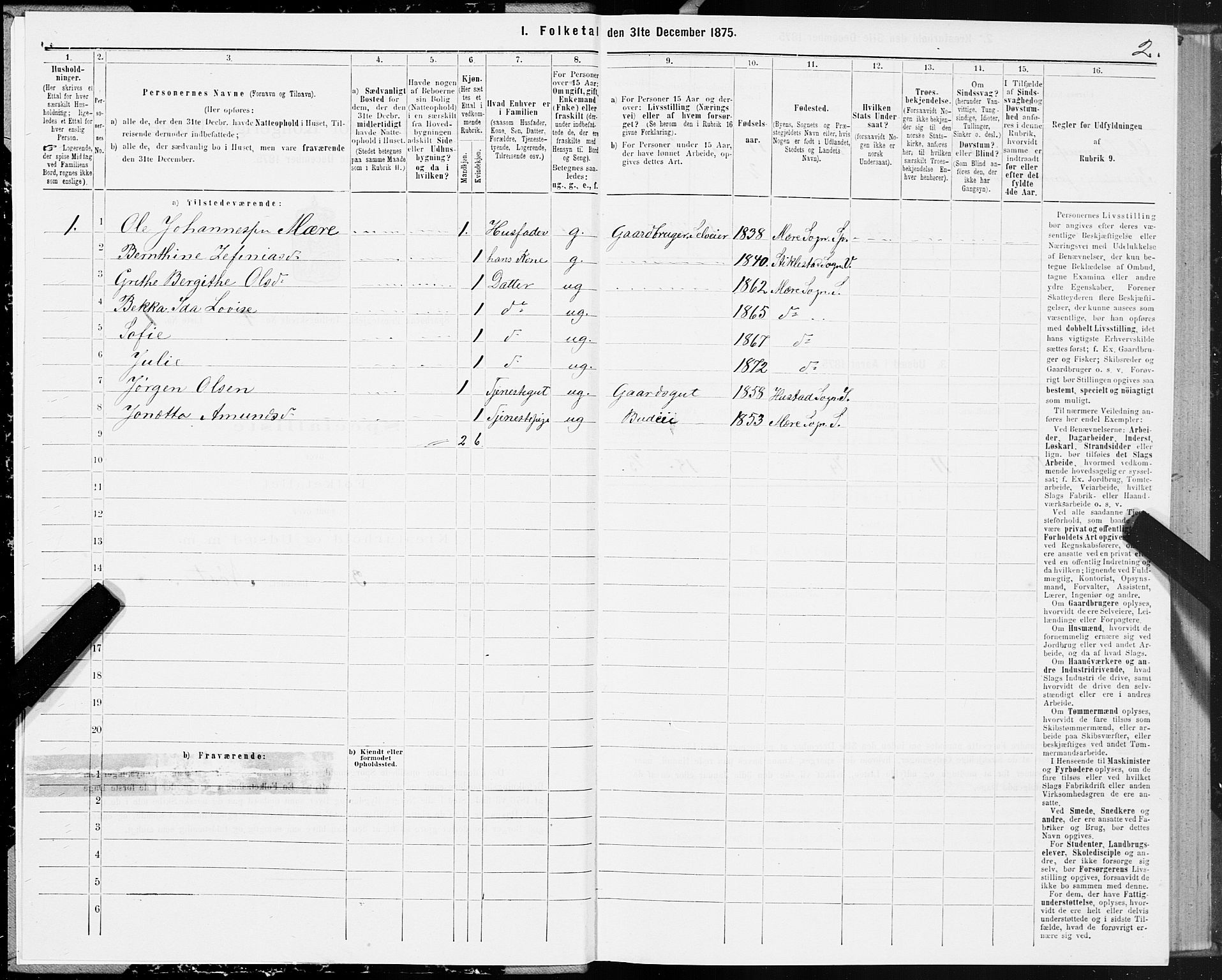 SAT, 1875 census for 1731P Sparbu, 1875, p. 2002