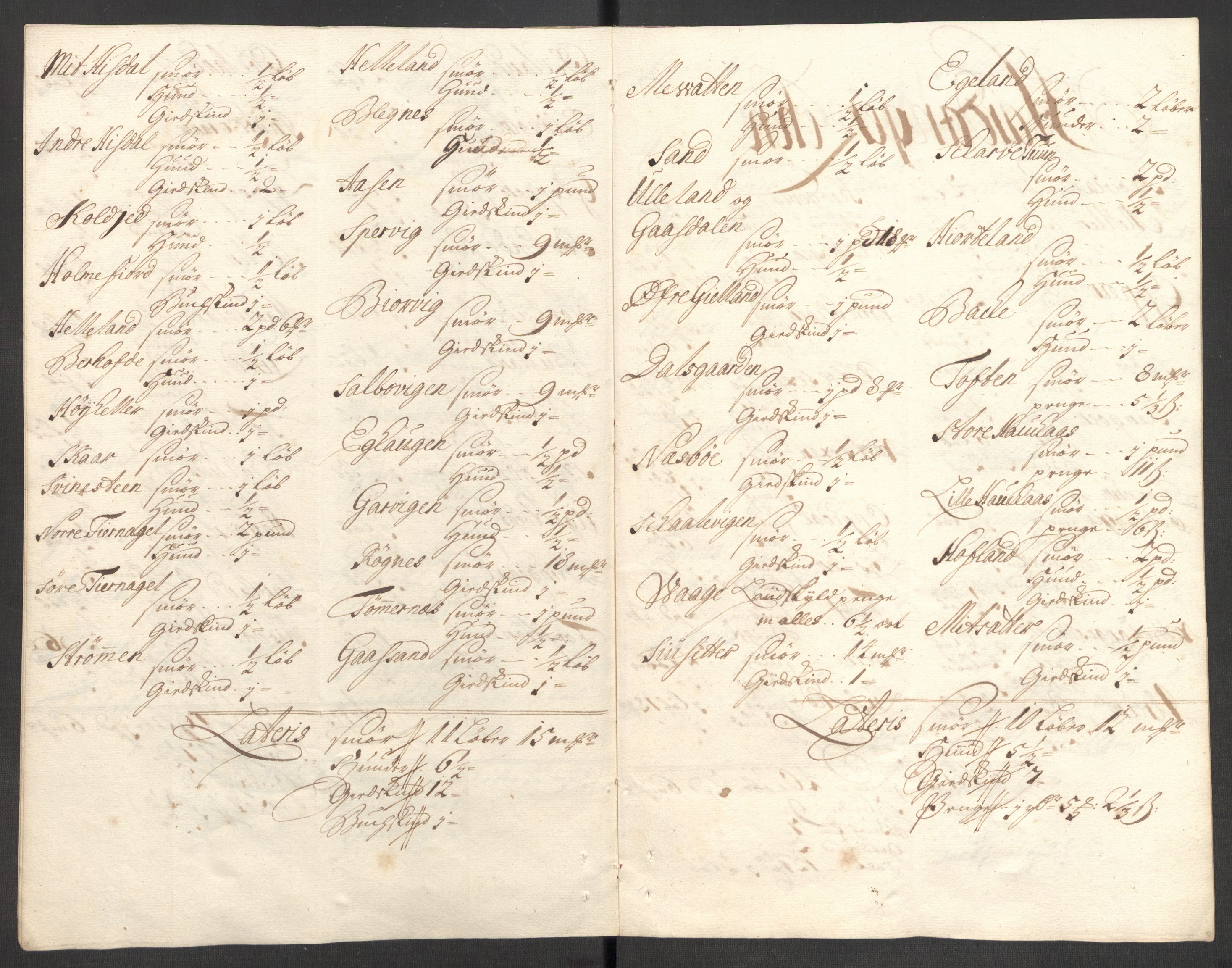 Rentekammeret inntil 1814, Reviderte regnskaper, Fogderegnskap, AV/RA-EA-4092/R50/L3160: Fogderegnskap Lyse kloster, 1710-1719, p. 37