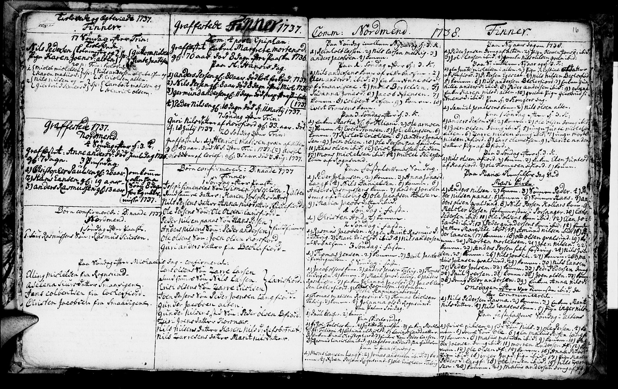 Talvik sokneprestkontor, SATØ/S-1337/H/Ha/L0003kirke: Parish register (official) no. 3, 1735-1752, p. 16
