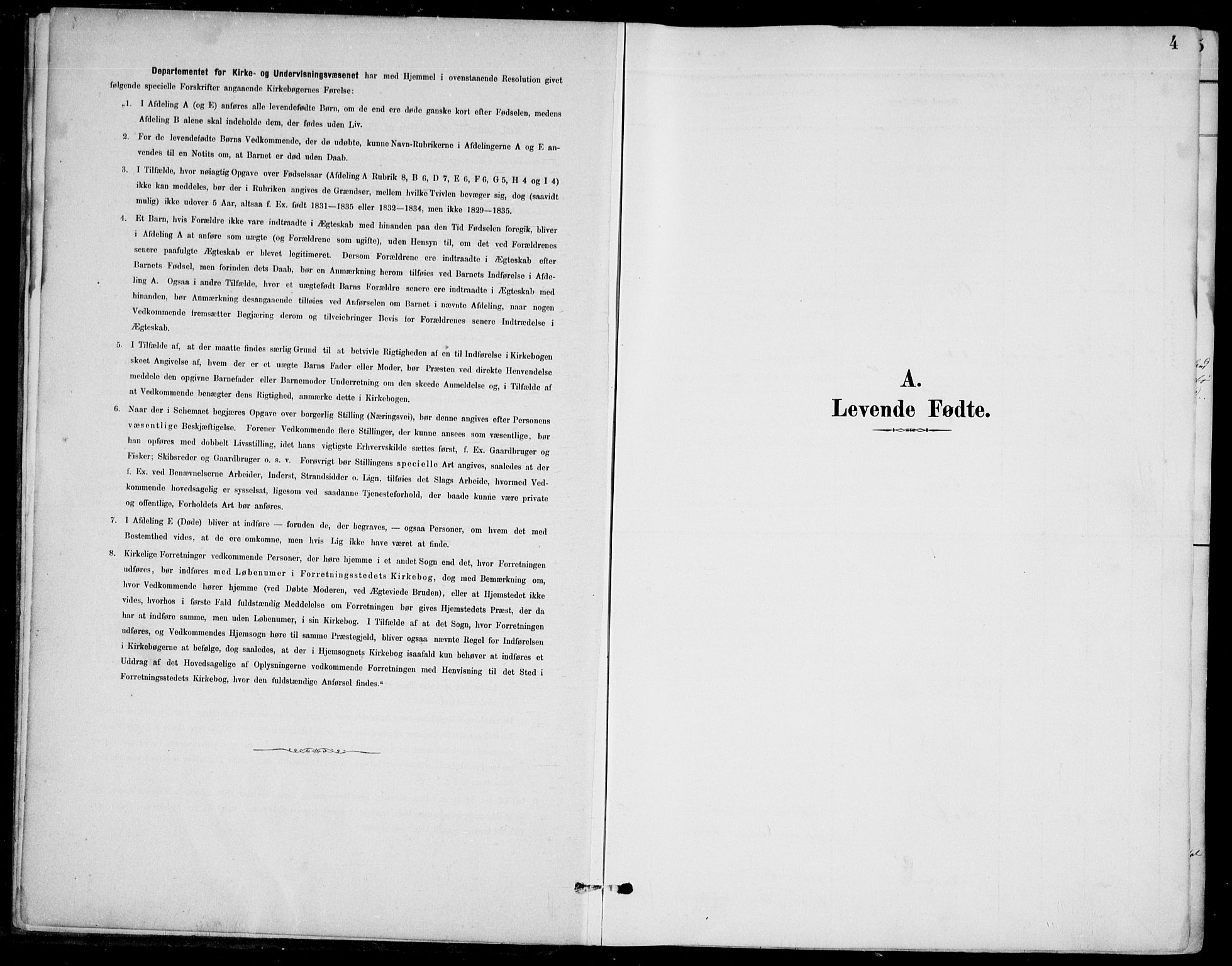 Bjelland sokneprestkontor, AV/SAK-1111-0005/F/Fb/Fba/L0005: Parish register (copy) no. B 5, 1887-1923, p. 4