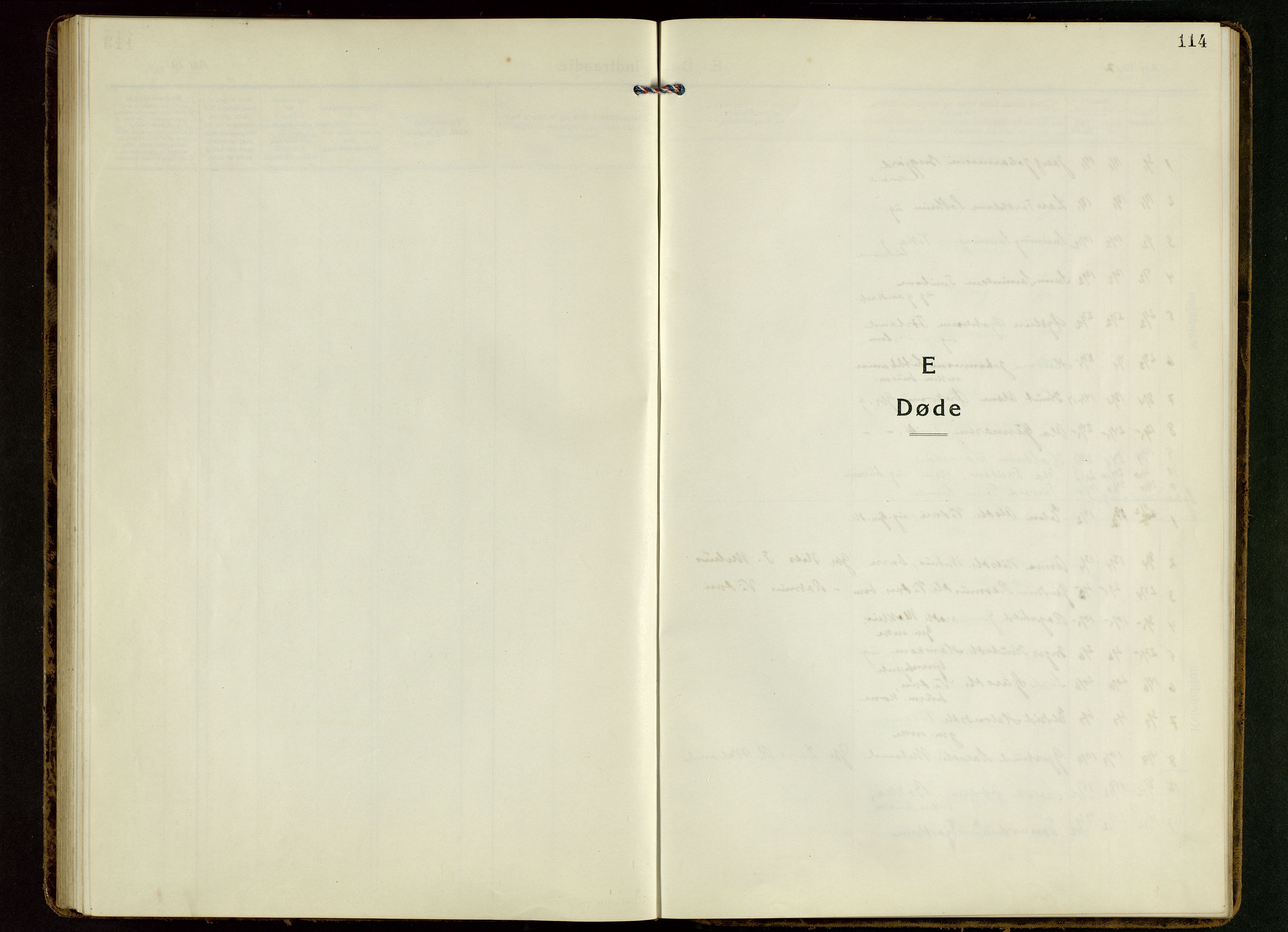 Suldal sokneprestkontor, SAST/A-101845/01/V/L0007: Parish register (copy) no. B 7, 1917-1946, p. 114