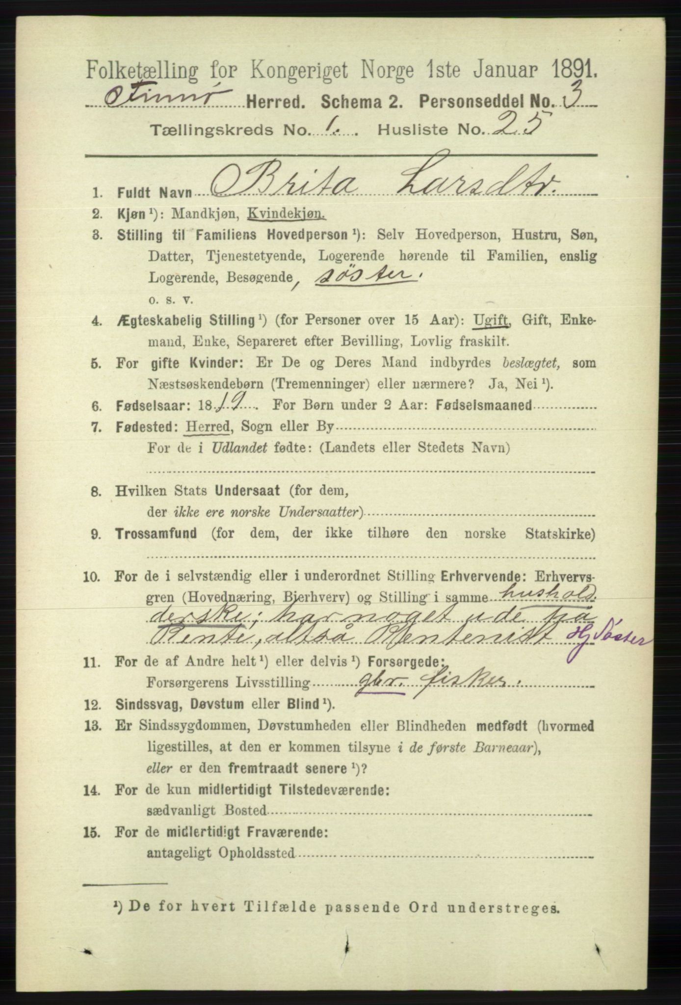 RA, 1891 census for 1141 Finnøy, 1891, p. 177