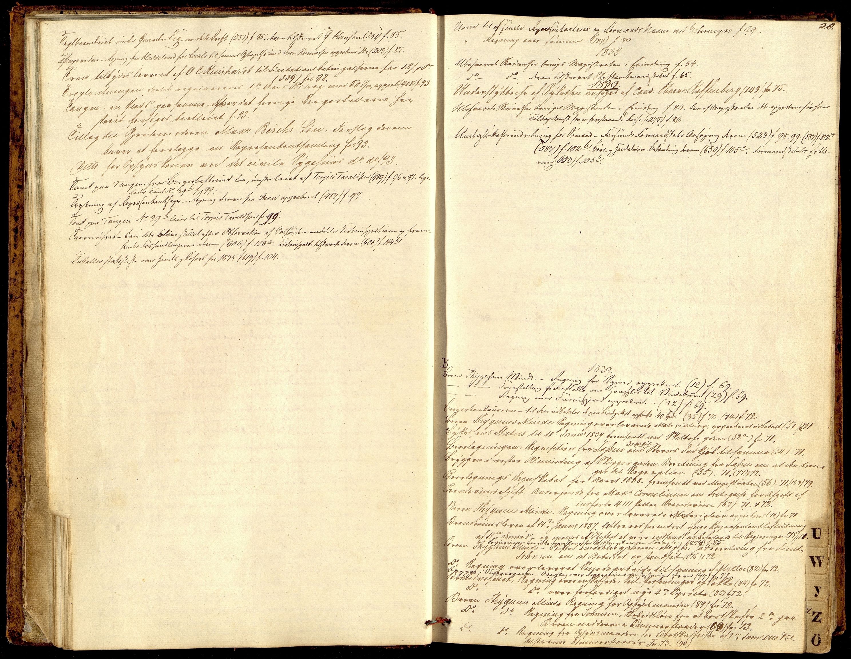 Kristiansand By - Formannskapet, ARKSOR/1001KG120/A/Aa/L0001: Møtebok (d), 1837-1842