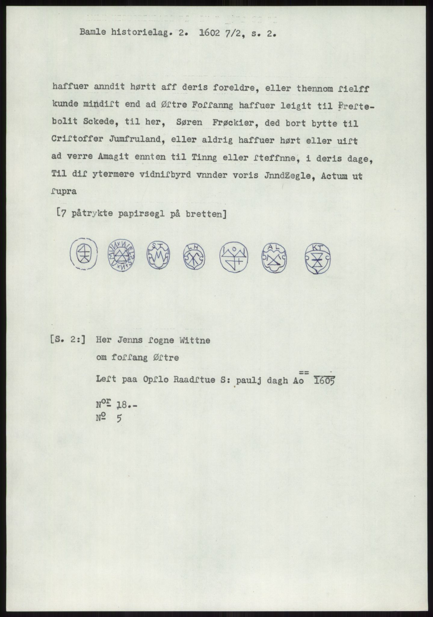 Samlinger til kildeutgivelse, Diplomavskriftsamlingen, AV/RA-EA-4053/H/Ha, p. 1355