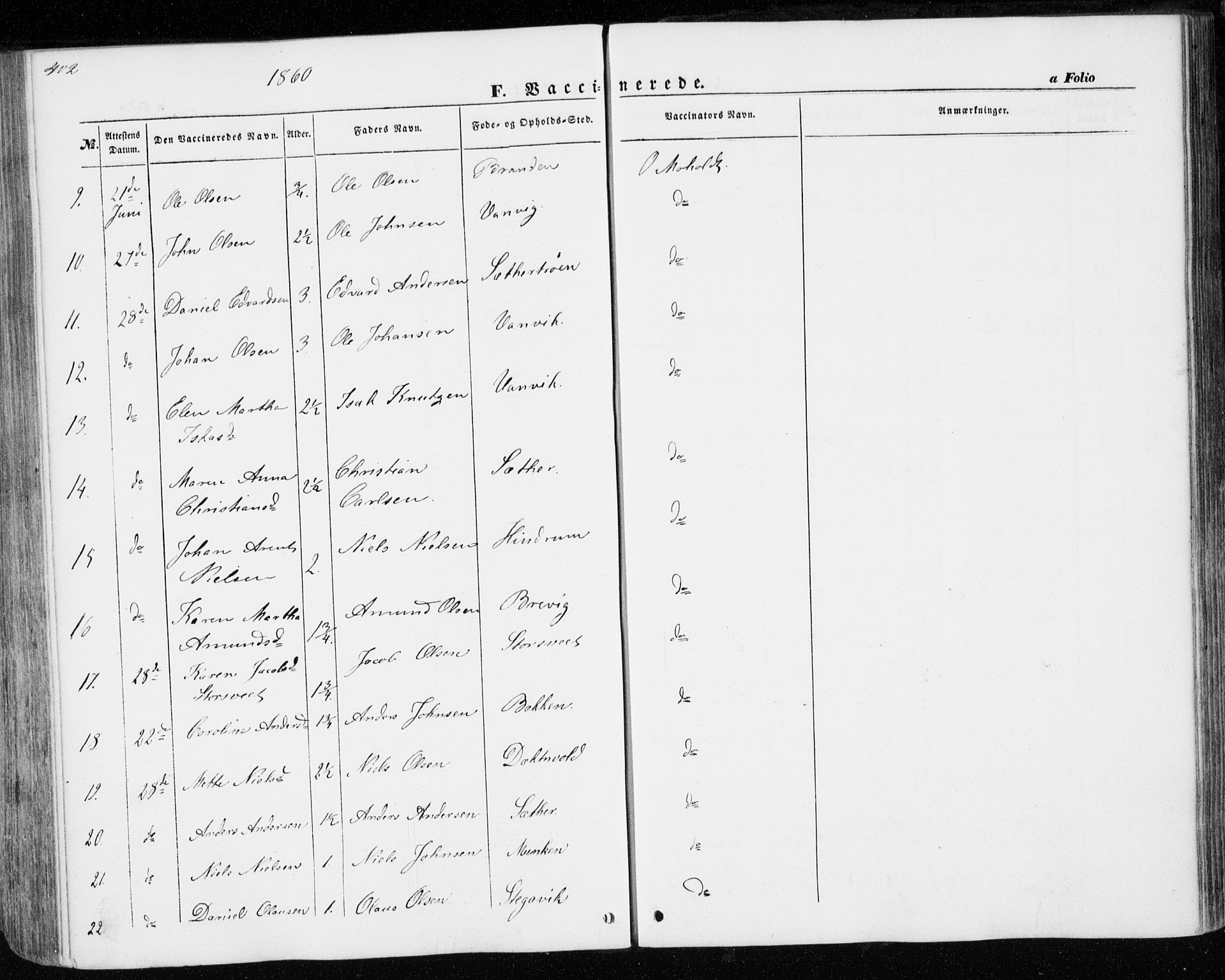 Ministerialprotokoller, klokkerbøker og fødselsregistre - Nord-Trøndelag, SAT/A-1458/701/L0008: Parish register (official) no. 701A08 /1, 1854-1863, p. 402