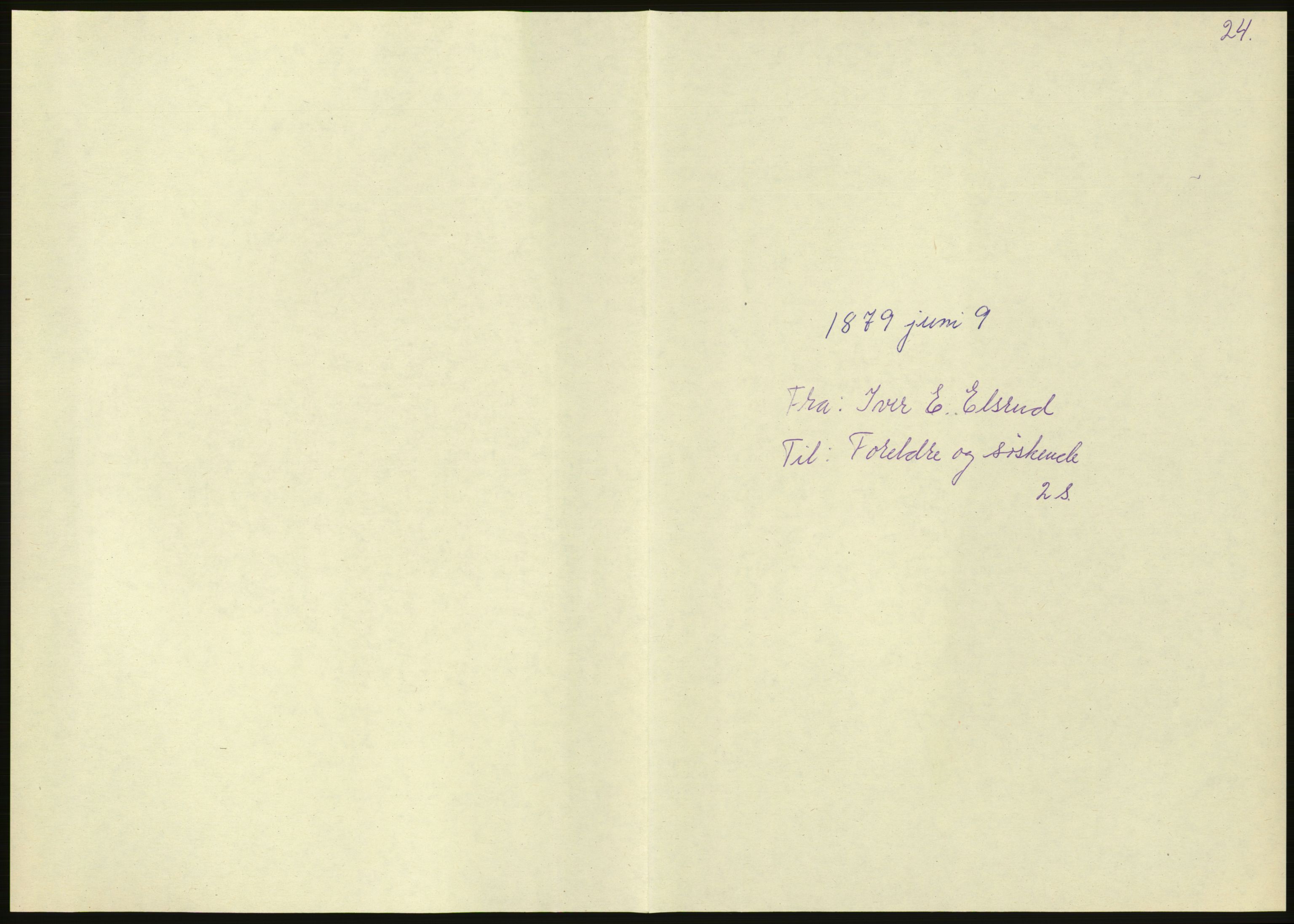 Samlinger til kildeutgivelse, Amerikabrevene, AV/RA-EA-4057/F/L0018: Innlån fra Buskerud: Elsrud, 1838-1914, p. 579