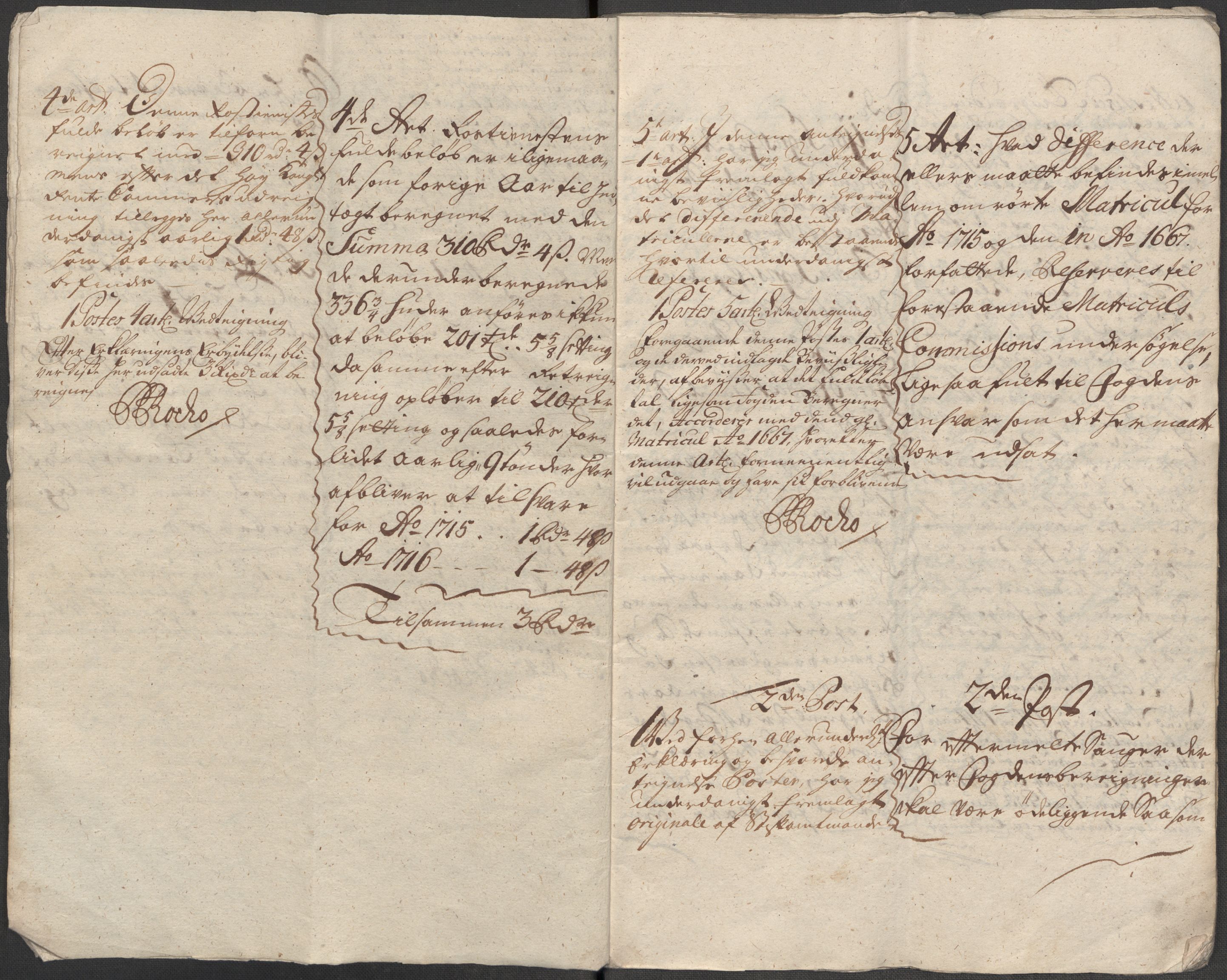 Rentekammeret inntil 1814, Reviderte regnskaper, Fogderegnskap, AV/RA-EA-4092/R52/L3320: Fogderegnskap Sogn, 1715-1716, p. 595