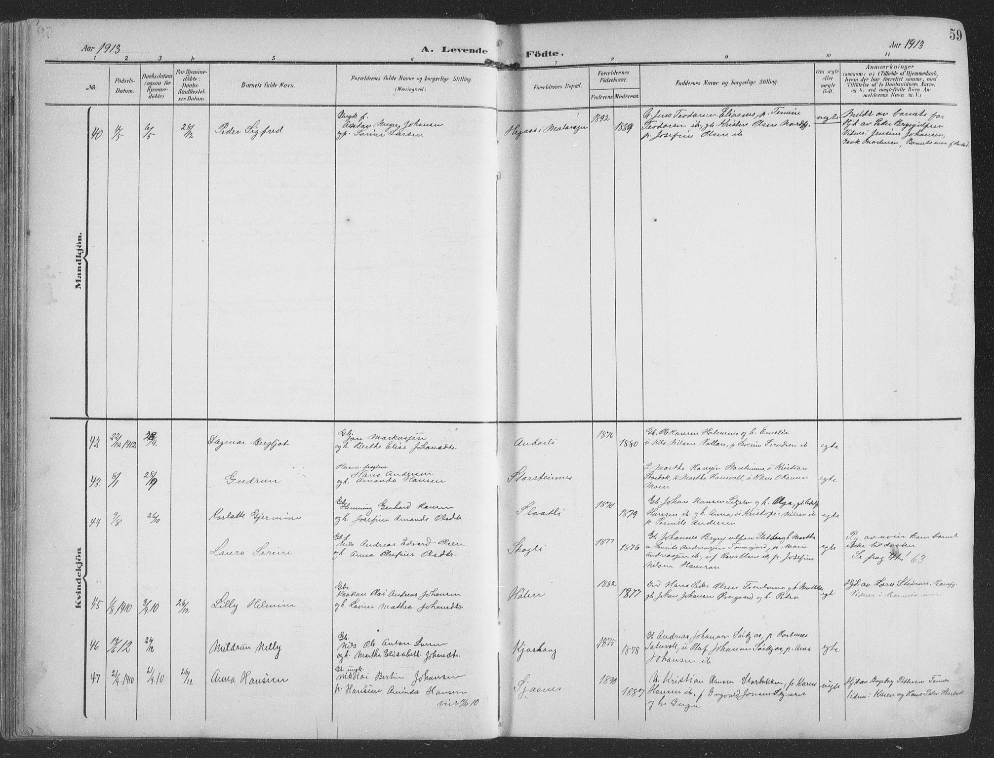 Balsfjord sokneprestembete, AV/SATØ-S-1303/G/Ga/L0009klokker: Parish register (copy) no. 9, 1906-1920, p. 59