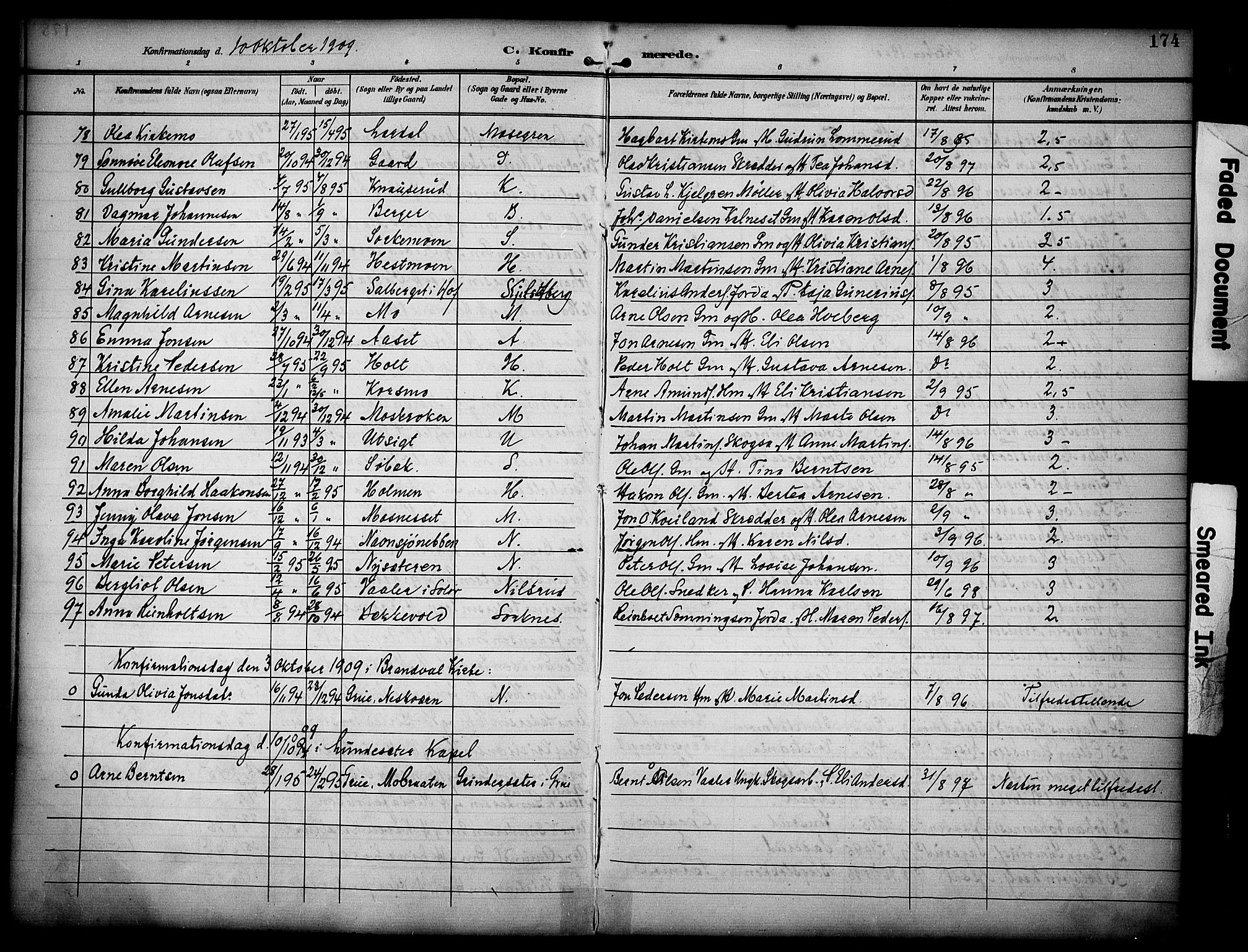 Grue prestekontor, AV/SAH-PREST-036/H/Ha/Haa/L0013: Parish register (official) no. 13, 1898-1910, p. 174