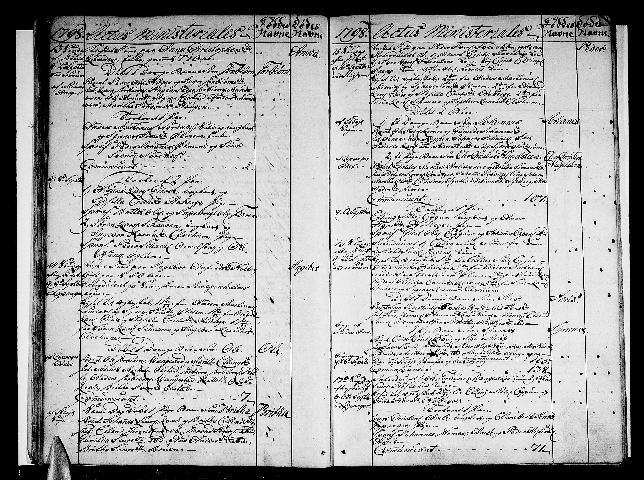 Sogndal sokneprestembete, SAB/A-81301/H/Haa/Haaa/L0008: Parish register (official) no. A 8, 1795-1809, p. 40