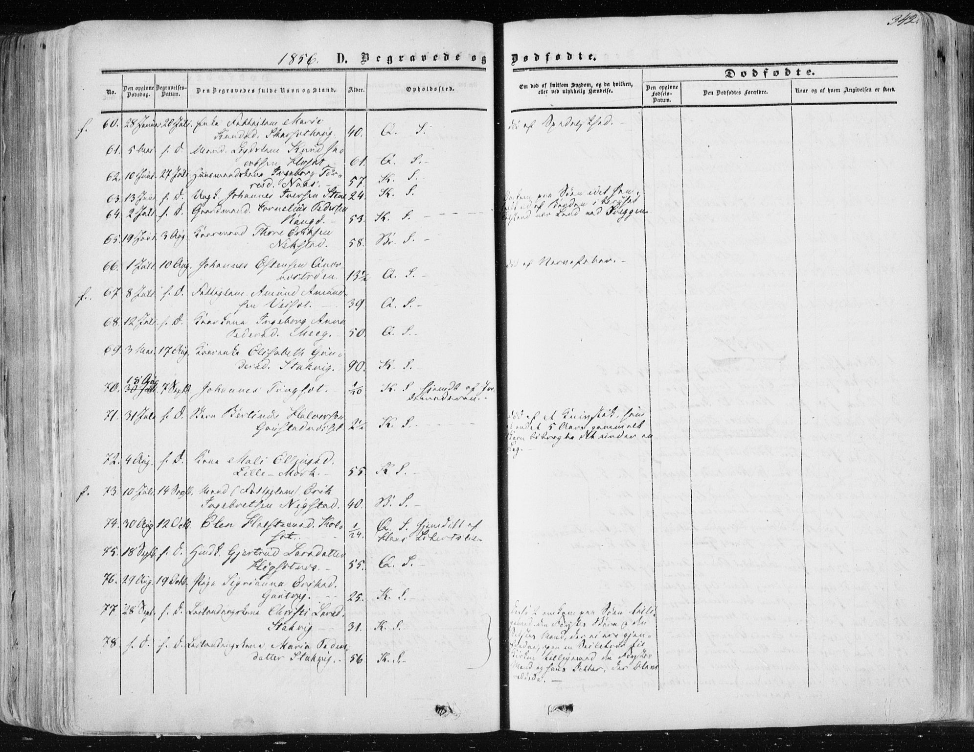 Ministerialprotokoller, klokkerbøker og fødselsregistre - Møre og Romsdal, AV/SAT-A-1454/568/L0804: Parish register (official) no. 568A11, 1854-1868, p. 342