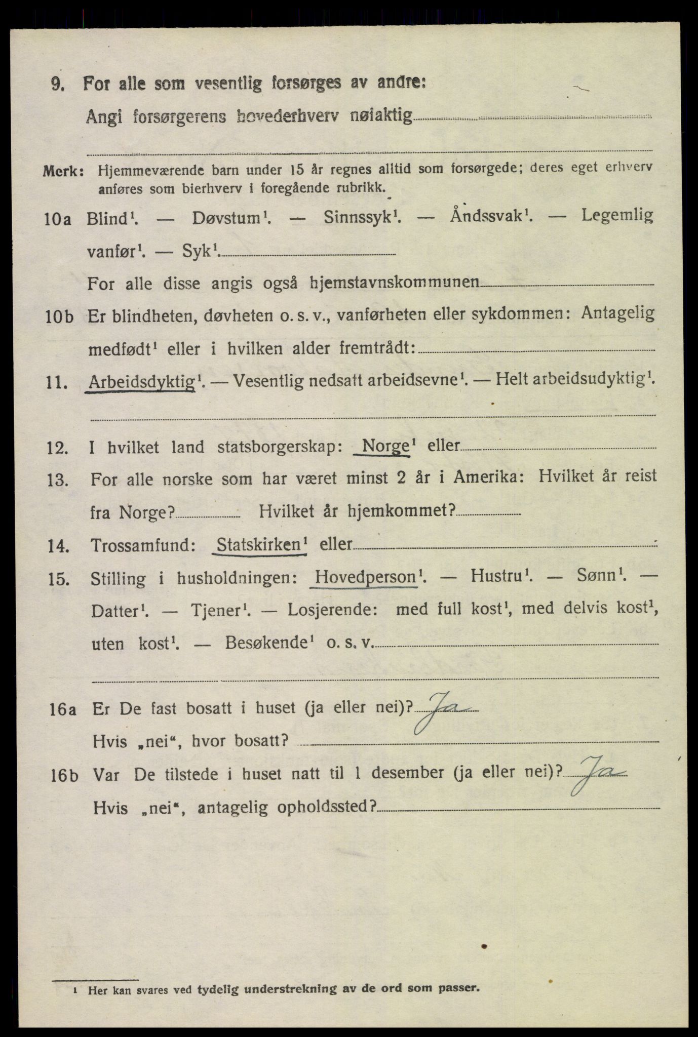 SAK, 1920 census for Flosta, 1920, p. 2851