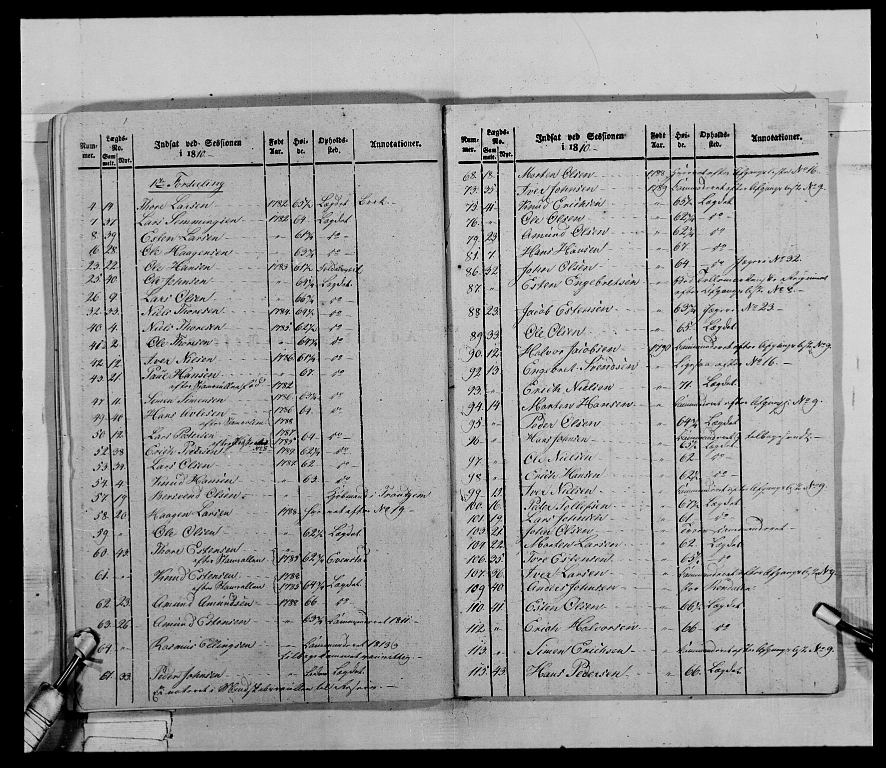 Generalitets- og kommissariatskollegiet, Det kongelige norske kommissariatskollegium, AV/RA-EA-5420/E/Eh/L0027: Skiløperkompaniene, 1812-1832, p. 613