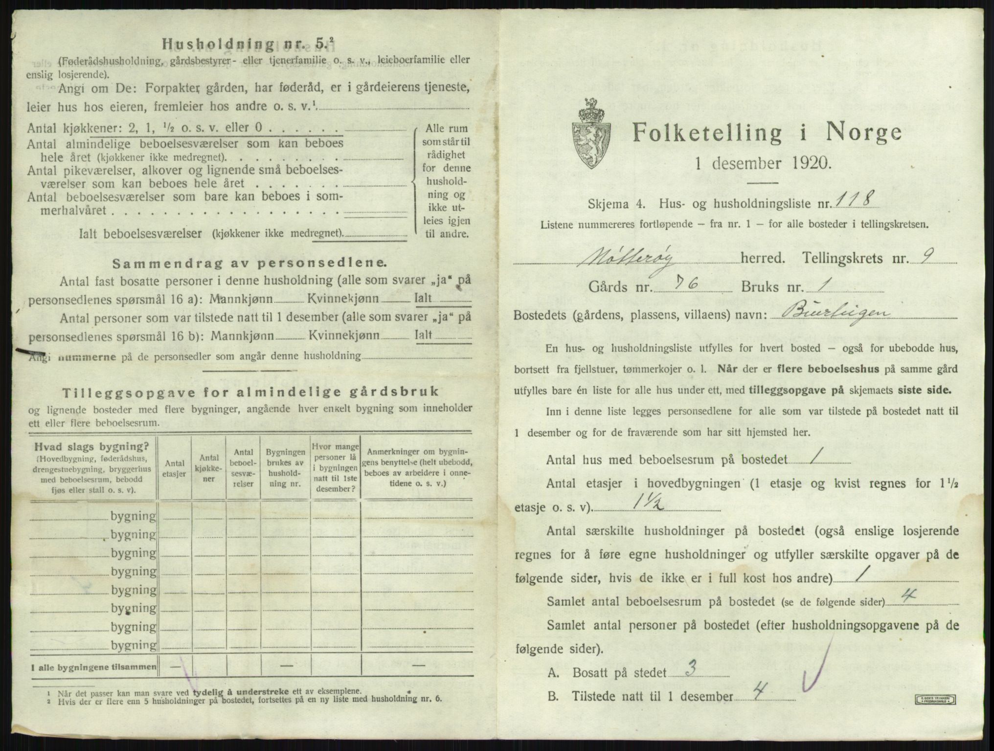 SAKO, 1920 census for Nøtterøy, 1920, p. 1972