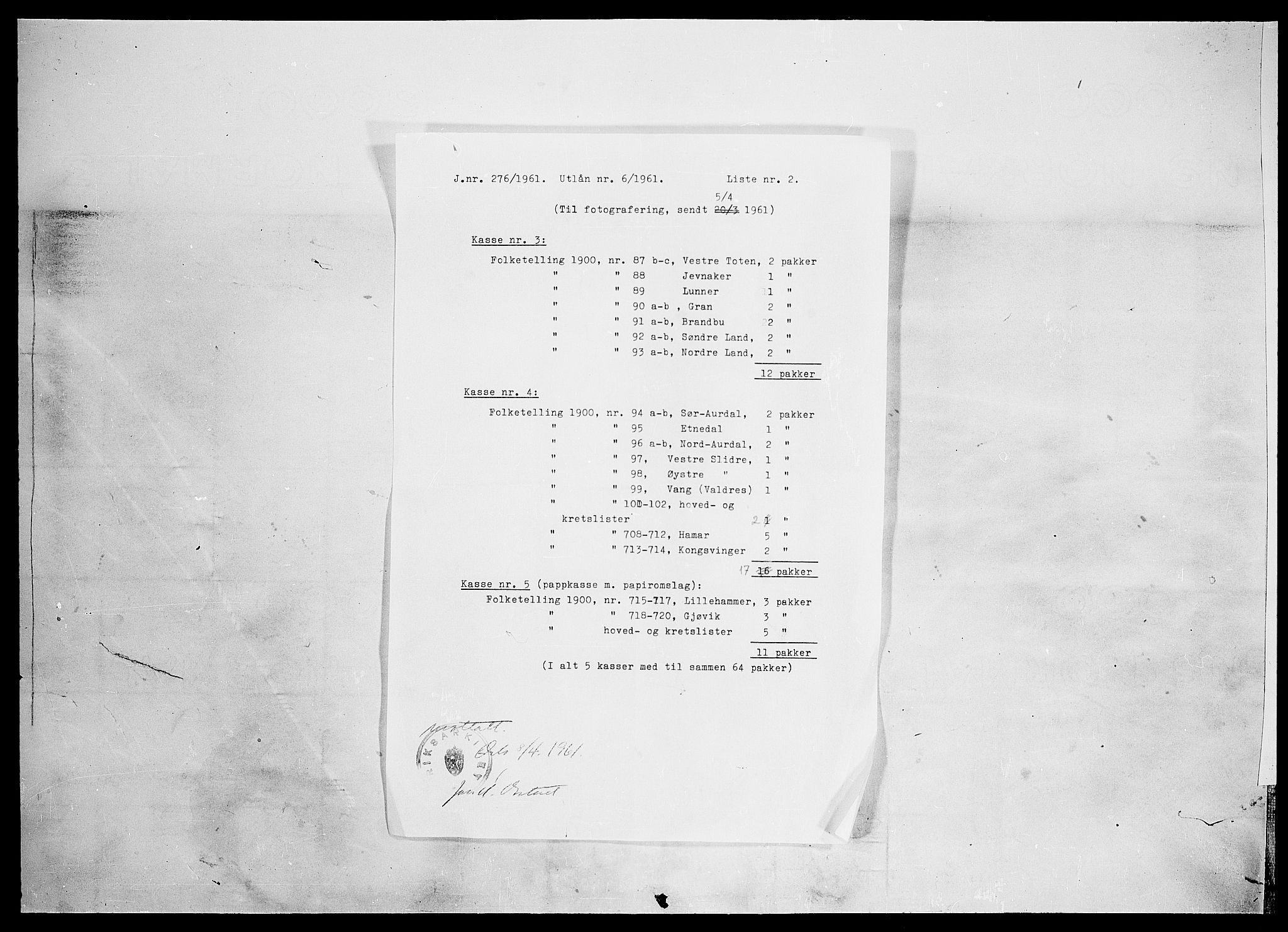 SAH, 1900 census for Hamar, 1900, p. 29