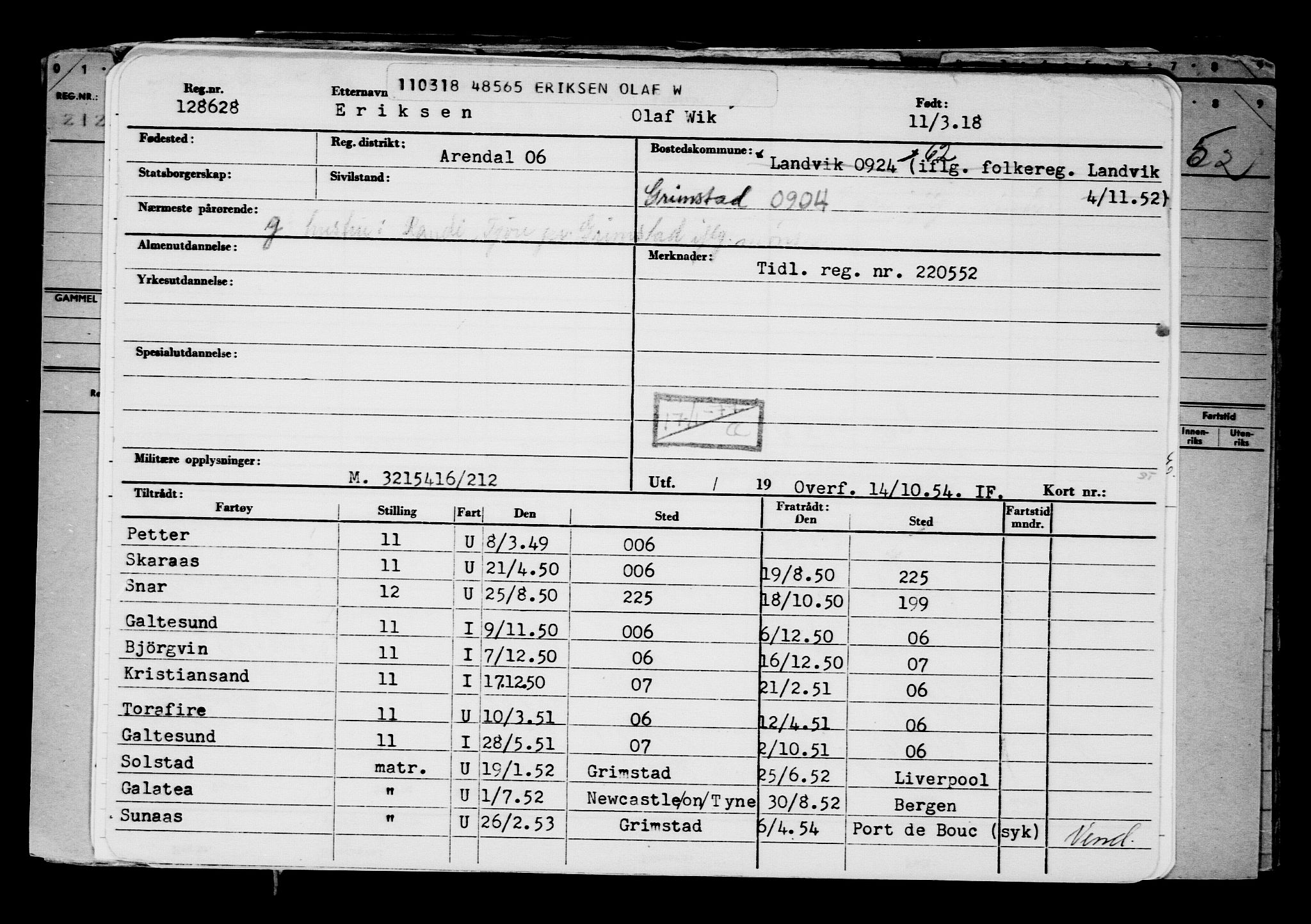 Direktoratet for sjømenn, AV/RA-S-3545/G/Gb/L0156: Hovedkort, 1918, p. 244