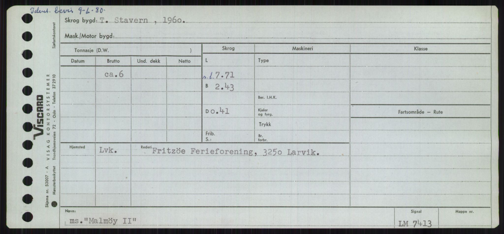 Sjøfartsdirektoratet med forløpere, Skipsmålingen, RA/S-1627/H/Ha/L0003/0002: Fartøy, Hilm-Mar / Fartøy, Kom-Mar, p. 869