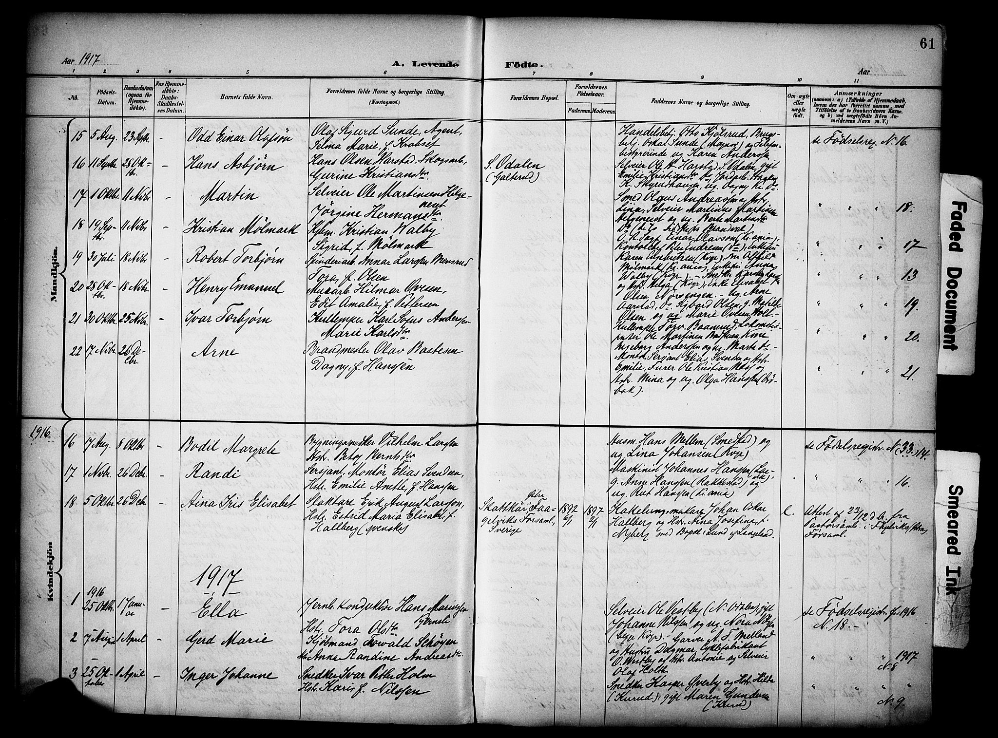 Vinger prestekontor, AV/SAH-PREST-024/H/Ha/Haa/L0016: Parish register (official) no. 16, 1898-1920, p. 61