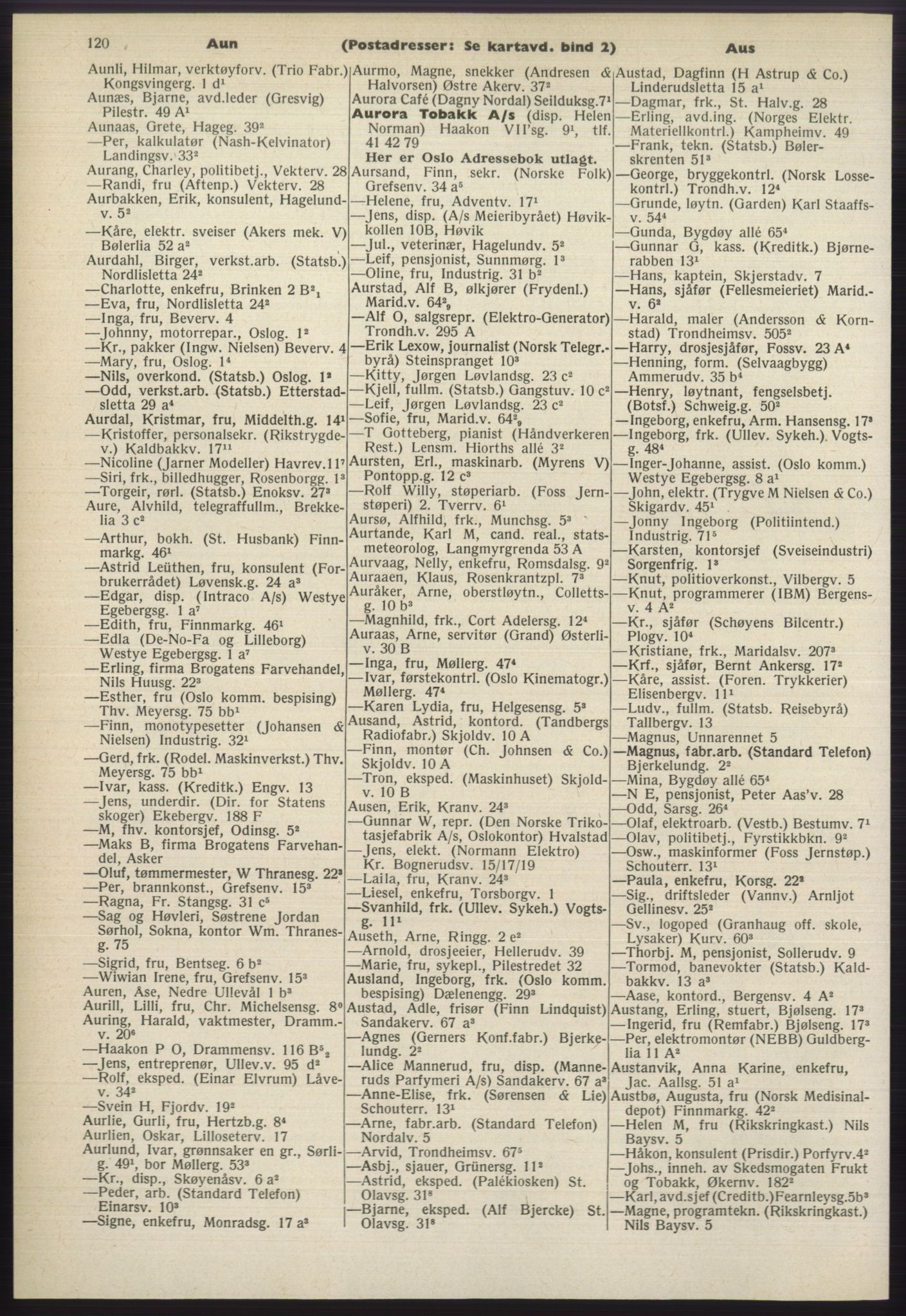 Kristiania/Oslo adressebok, PUBL/-, 1965-1966, p. 120