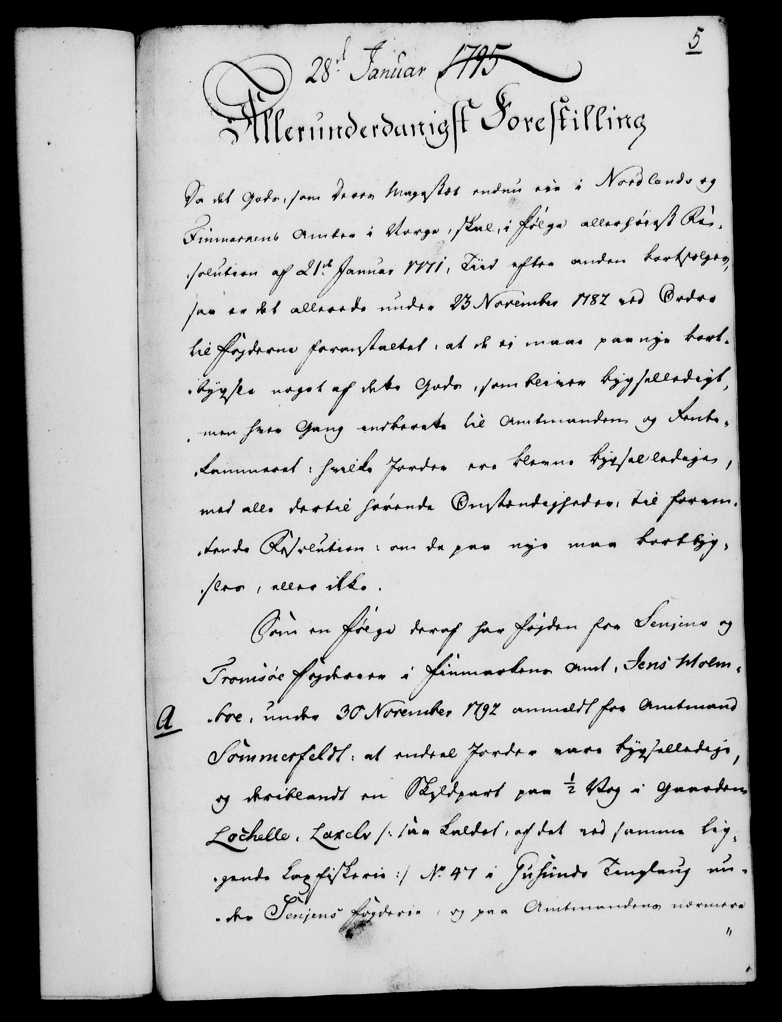 Rentekammeret, Kammerkanselliet, AV/RA-EA-3111/G/Gf/Gfa/L0077: Norsk relasjons- og resolusjonsprotokoll (merket RK 52.77), 1795, p. 53