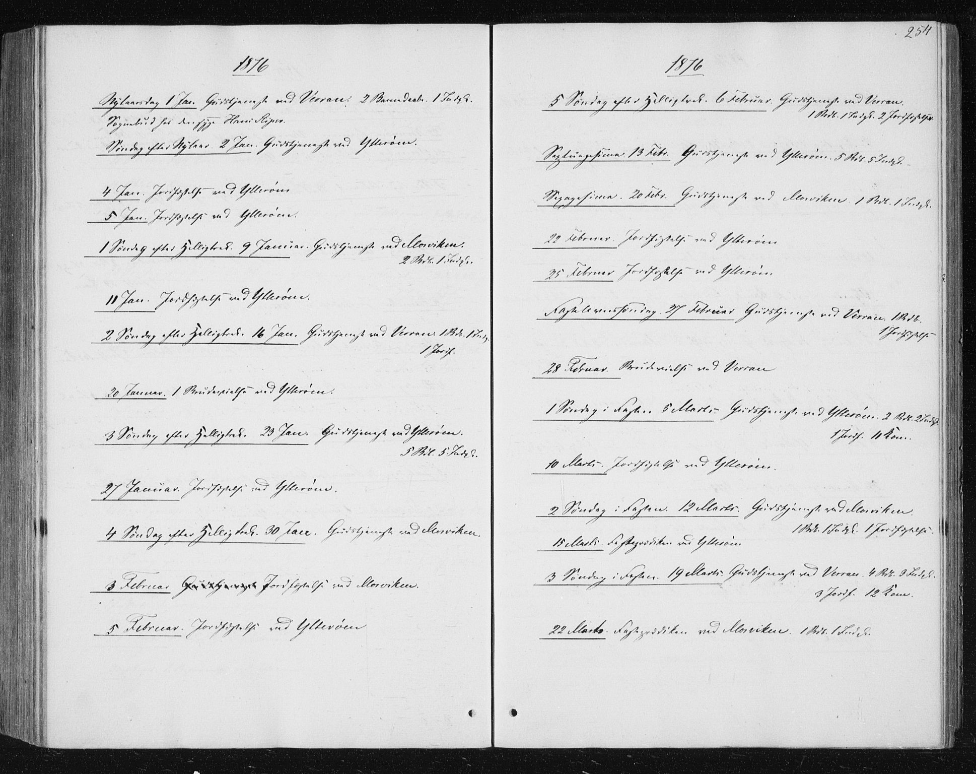 Ministerialprotokoller, klokkerbøker og fødselsregistre - Nord-Trøndelag, SAT/A-1458/722/L0219: Parish register (official) no. 722A06, 1868-1880, p. 254