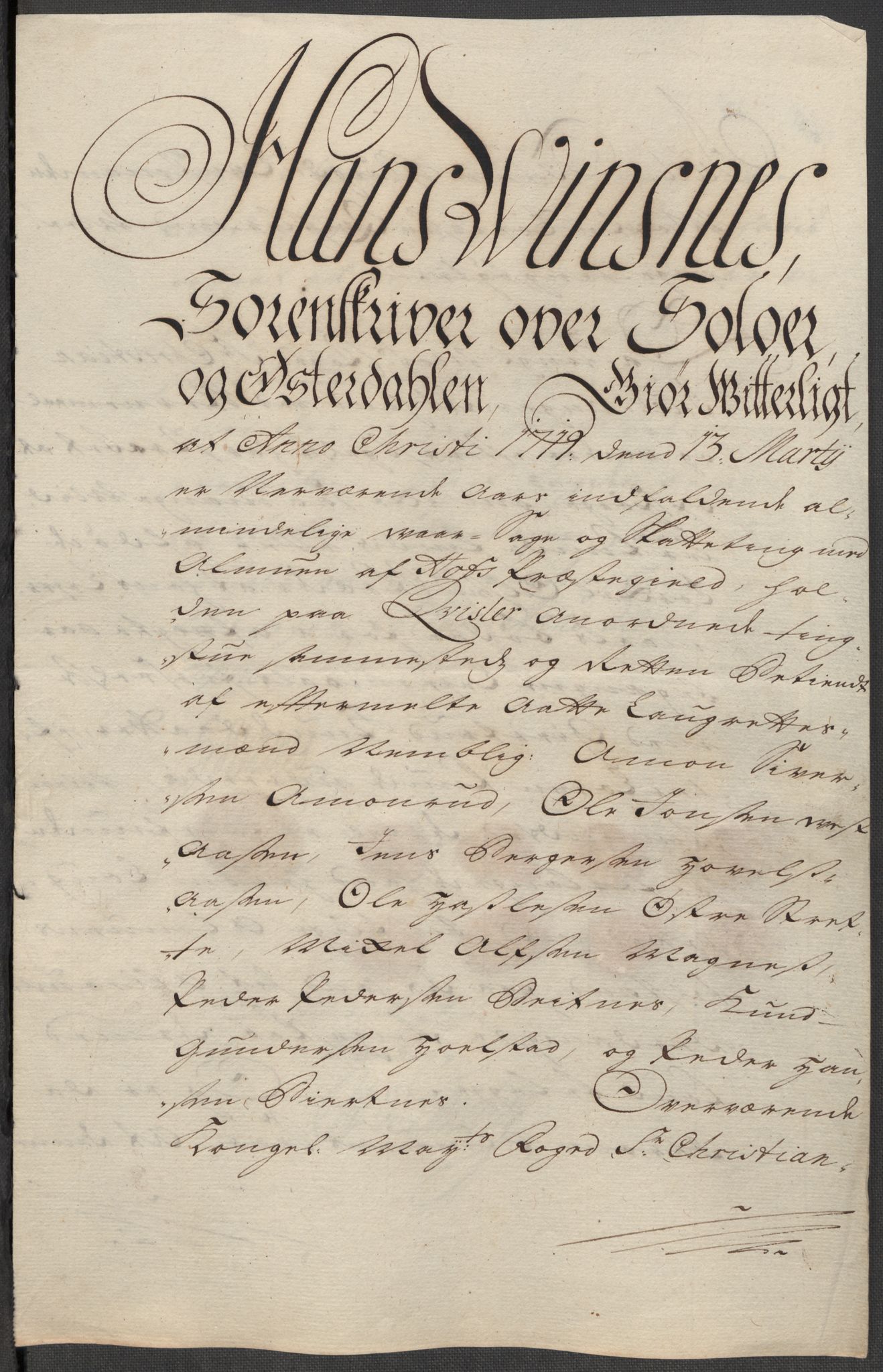 Rentekammeret inntil 1814, Reviderte regnskaper, Fogderegnskap, AV/RA-EA-4092/R13/L0857: Fogderegnskap Solør, Odal og Østerdal, 1718, p. 199