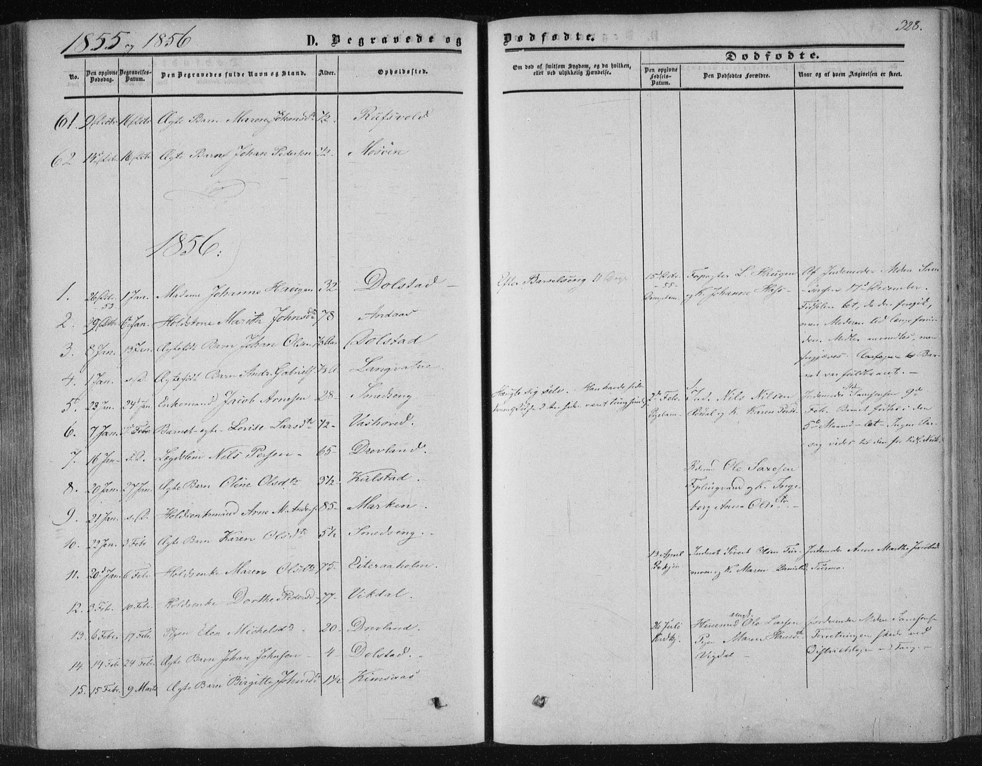 Ministerialprotokoller, klokkerbøker og fødselsregistre - Nordland, SAT/A-1459/820/L0293: Parish register (official) no. 820A14, 1855-1865, p. 328