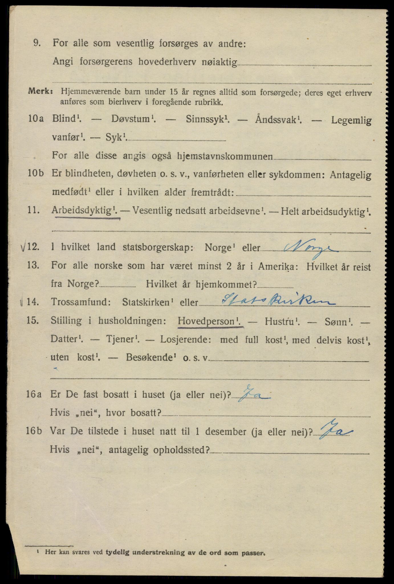 SAO, 1920 census for Kristiania, 1920, p. 271900