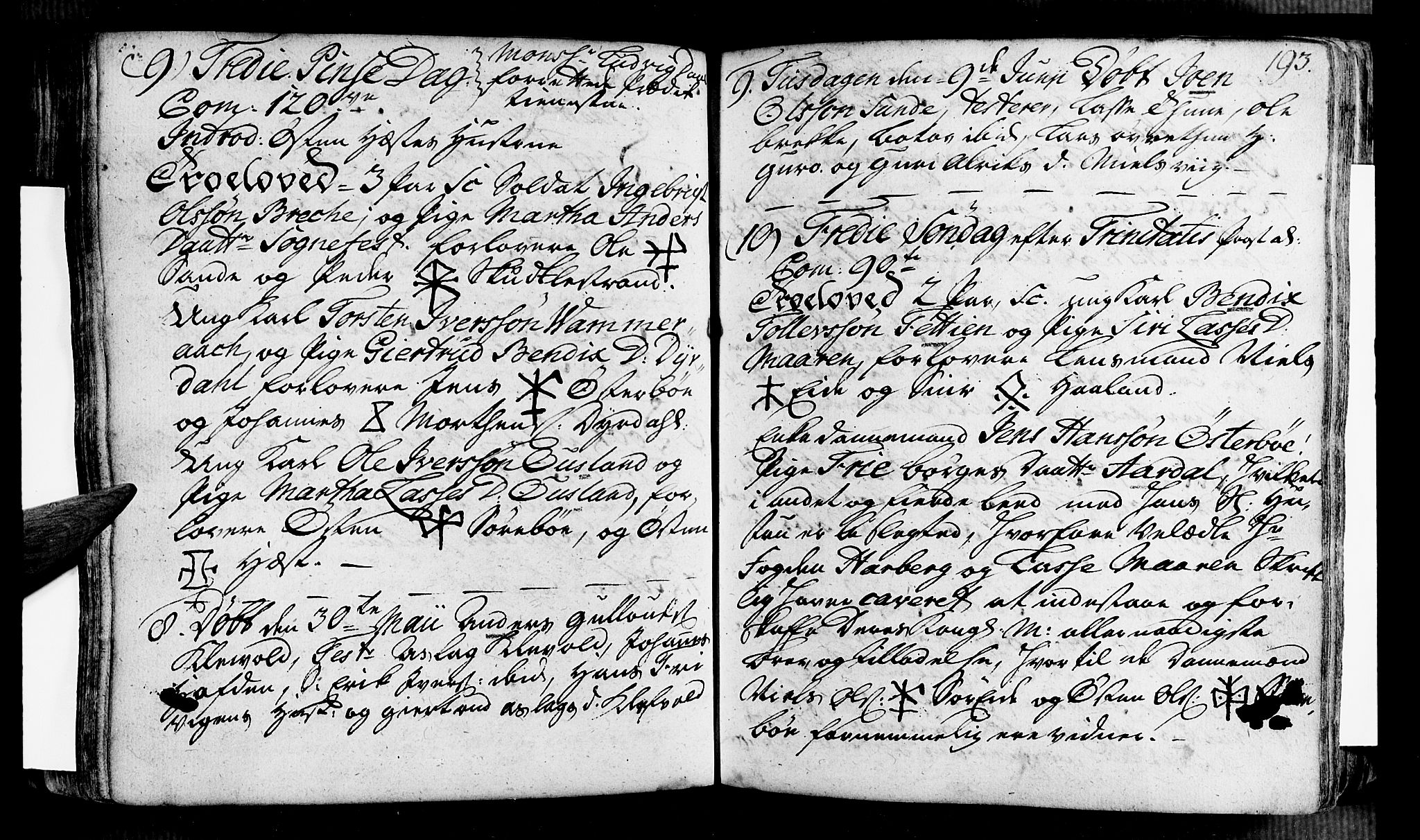 Vik sokneprestembete, AV/SAB-A-81501/H/Haa/Haaa/L0002: Parish register (official) no. A 2 / 3, 1740-1755, p. 193