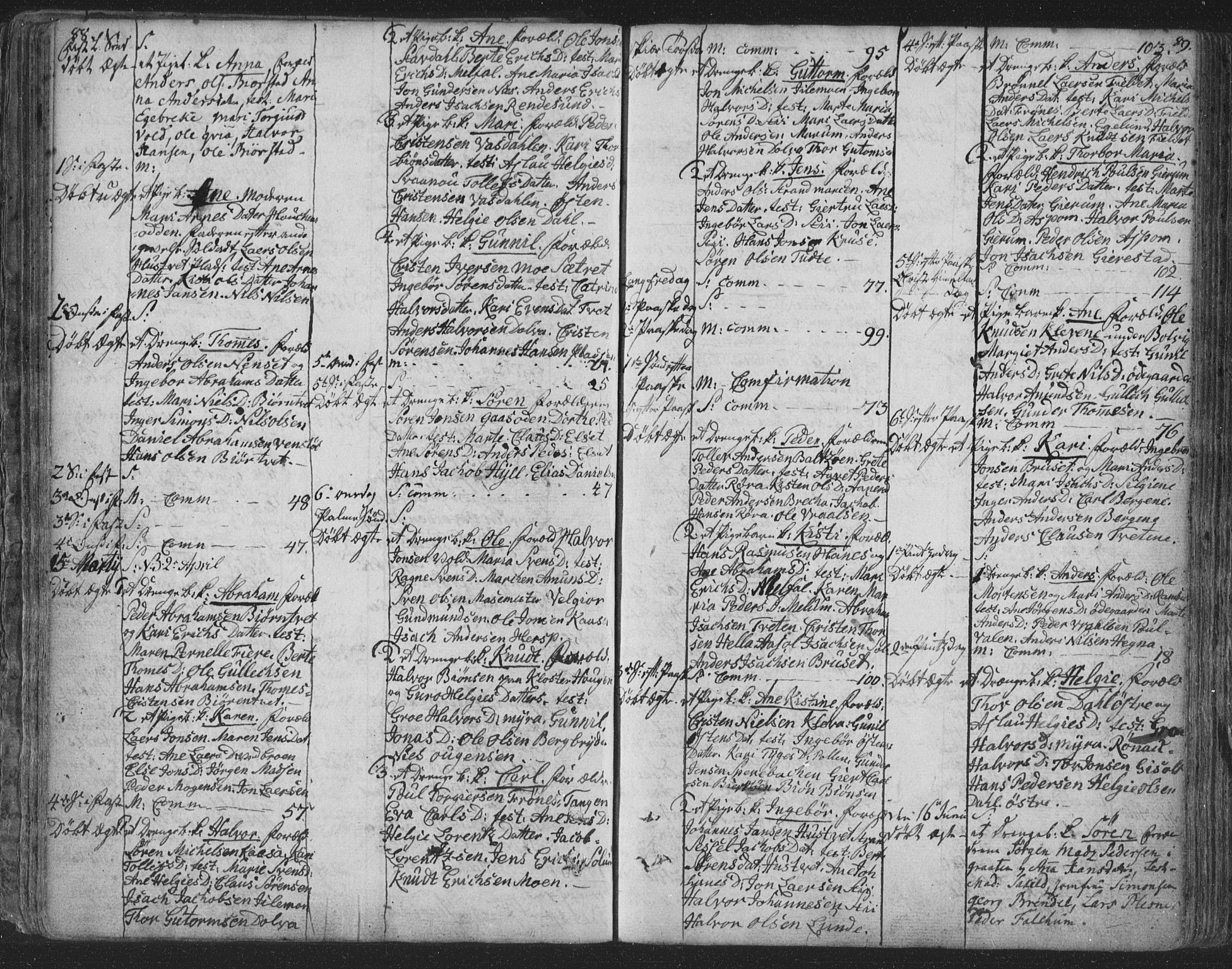 Solum kirkebøker, AV/SAKO-A-306/F/Fa/L0003: Parish register (official) no. I 3, 1761-1814, p. 88-89