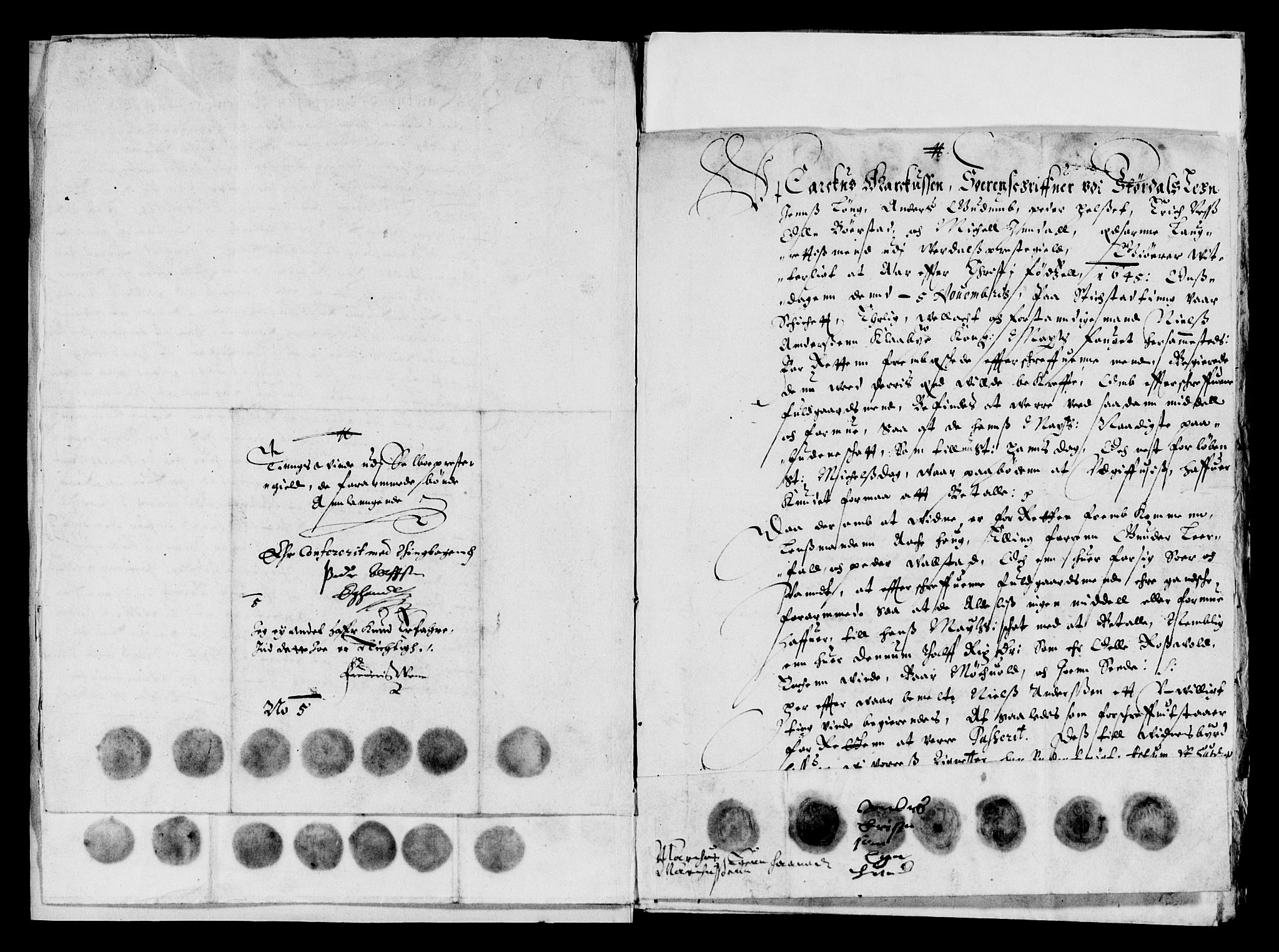 Rentekammeret inntil 1814, Reviderte regnskaper, Lensregnskaper, AV/RA-EA-5023/R/Rb/Rbw/L0084: Trondheim len, 1645