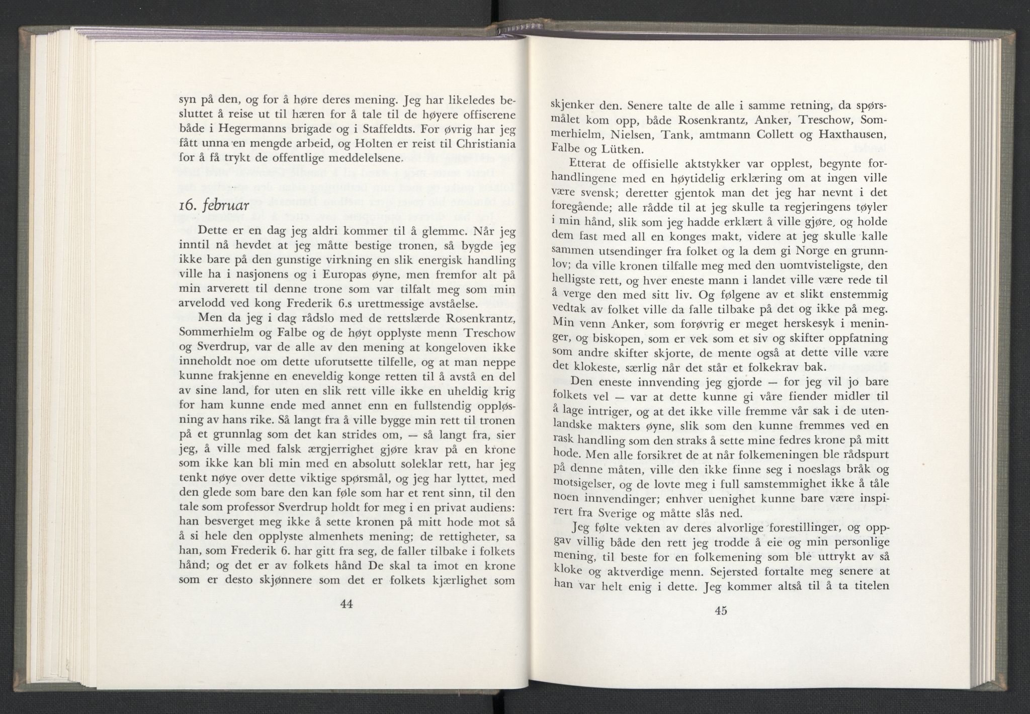 Andre publikasjoner, PUBL/PUBL-999/0003/0002: Christian Frederiks dagbok fra 1814 (1954), 1814, p. 26