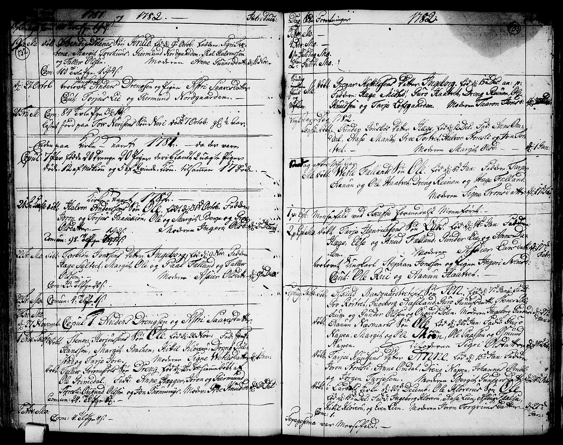 Mo kirkebøker, AV/SAKO-A-286/F/Fa/L0002: Parish register (official) no. I 2, 1766-1799, p. 132-133