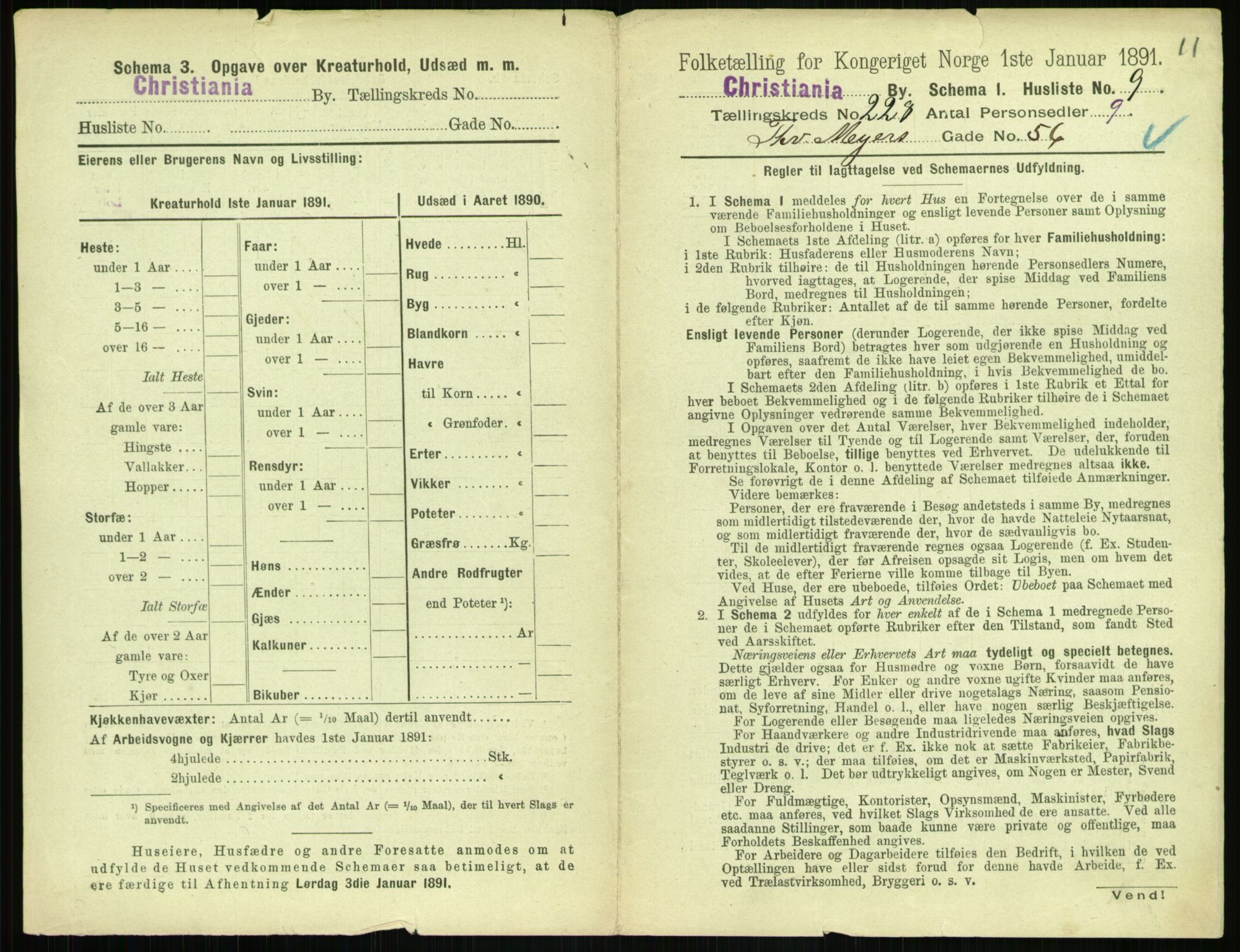 RA, 1891 census for 0301 Kristiania, 1891, p. 139273