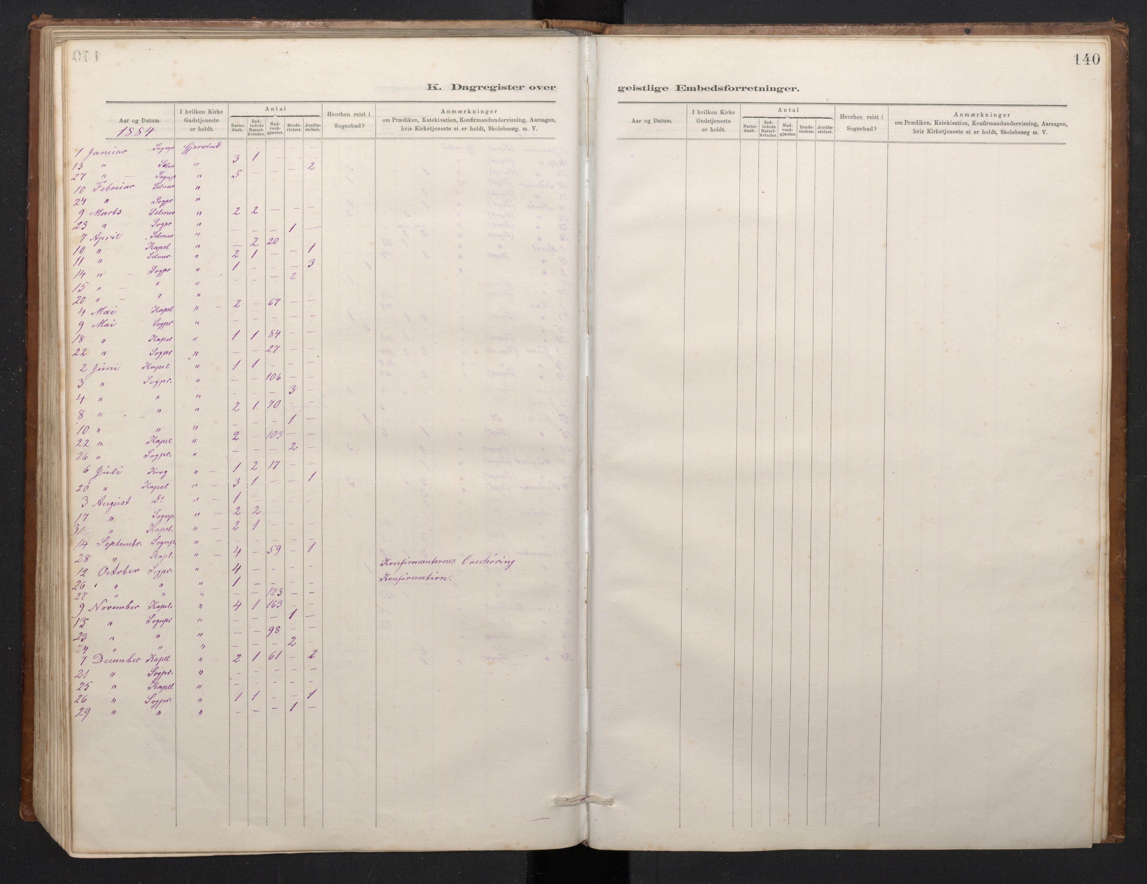 Haus sokneprestembete, AV/SAB-A-75601/H/Hab: Parish register (copy) no. C 2, 1878-1892, p. 139b-140a