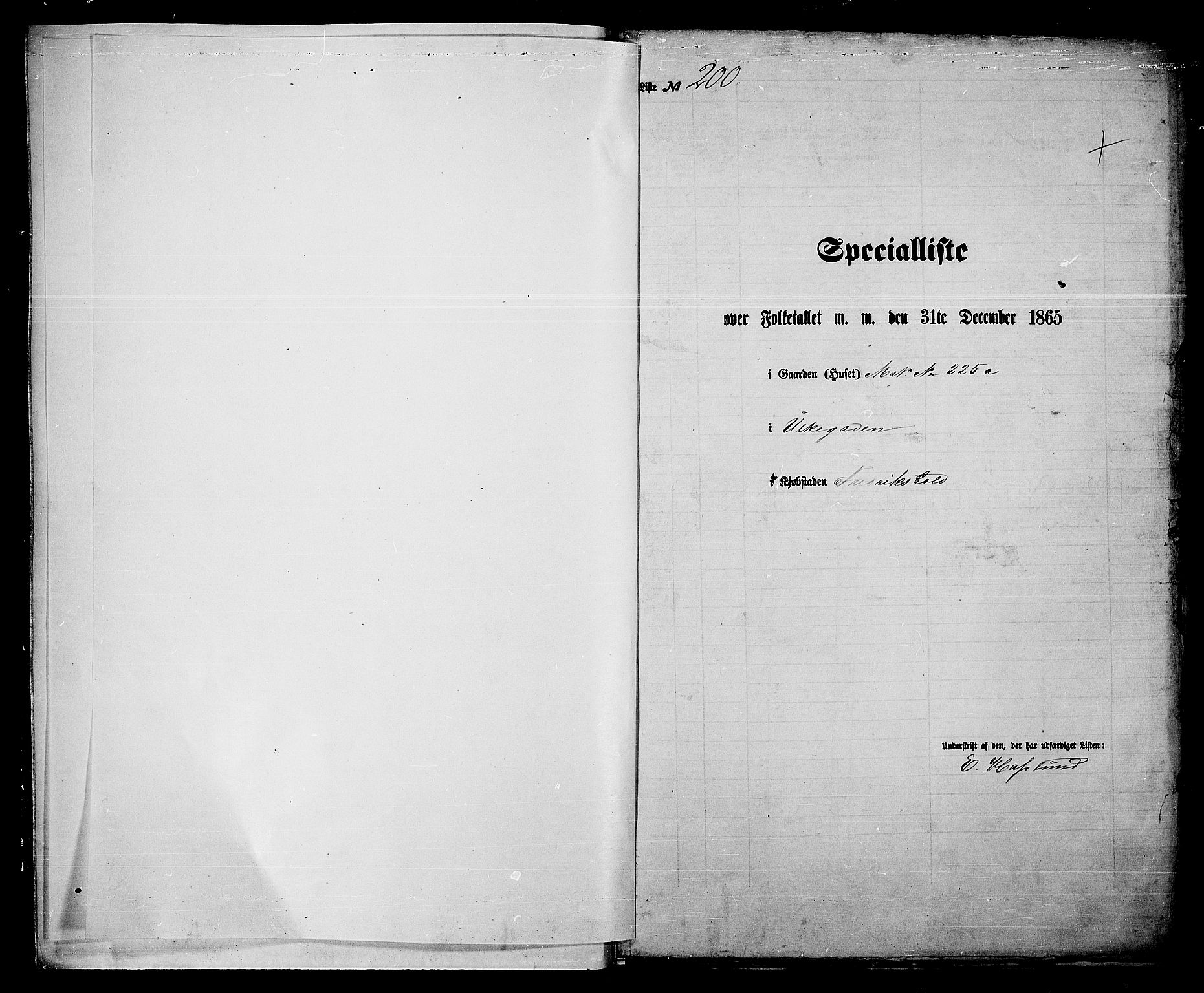 RA, 1865 census for Fredrikshald, 1865, p. 418