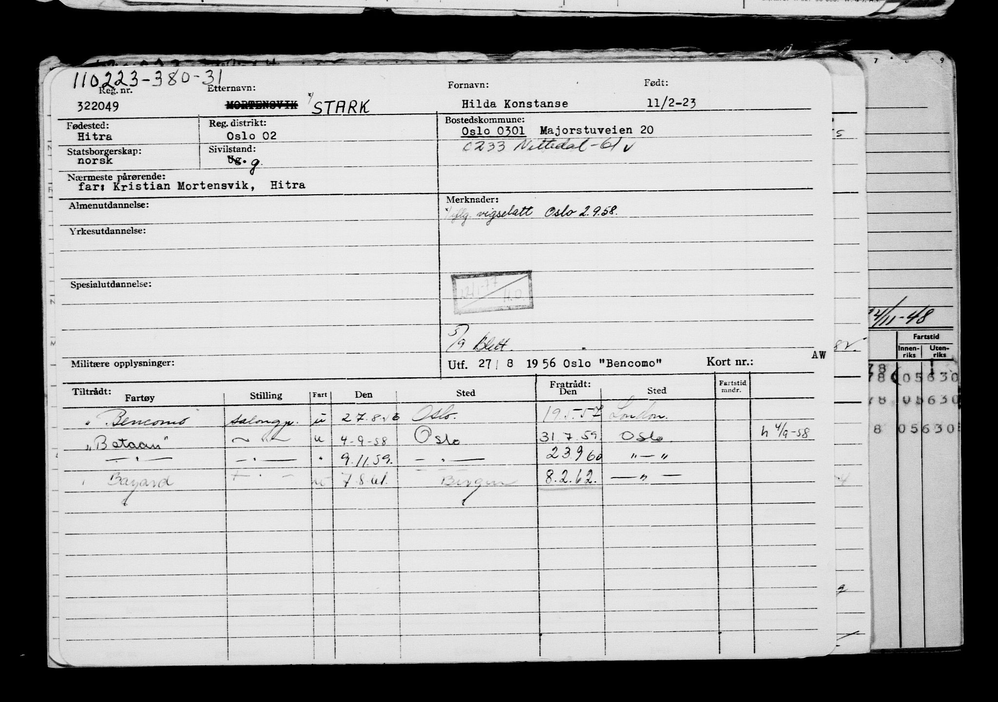 Direktoratet for sjømenn, AV/RA-S-3545/G/Gb/L0215: Hovedkort, 1923, p. 278