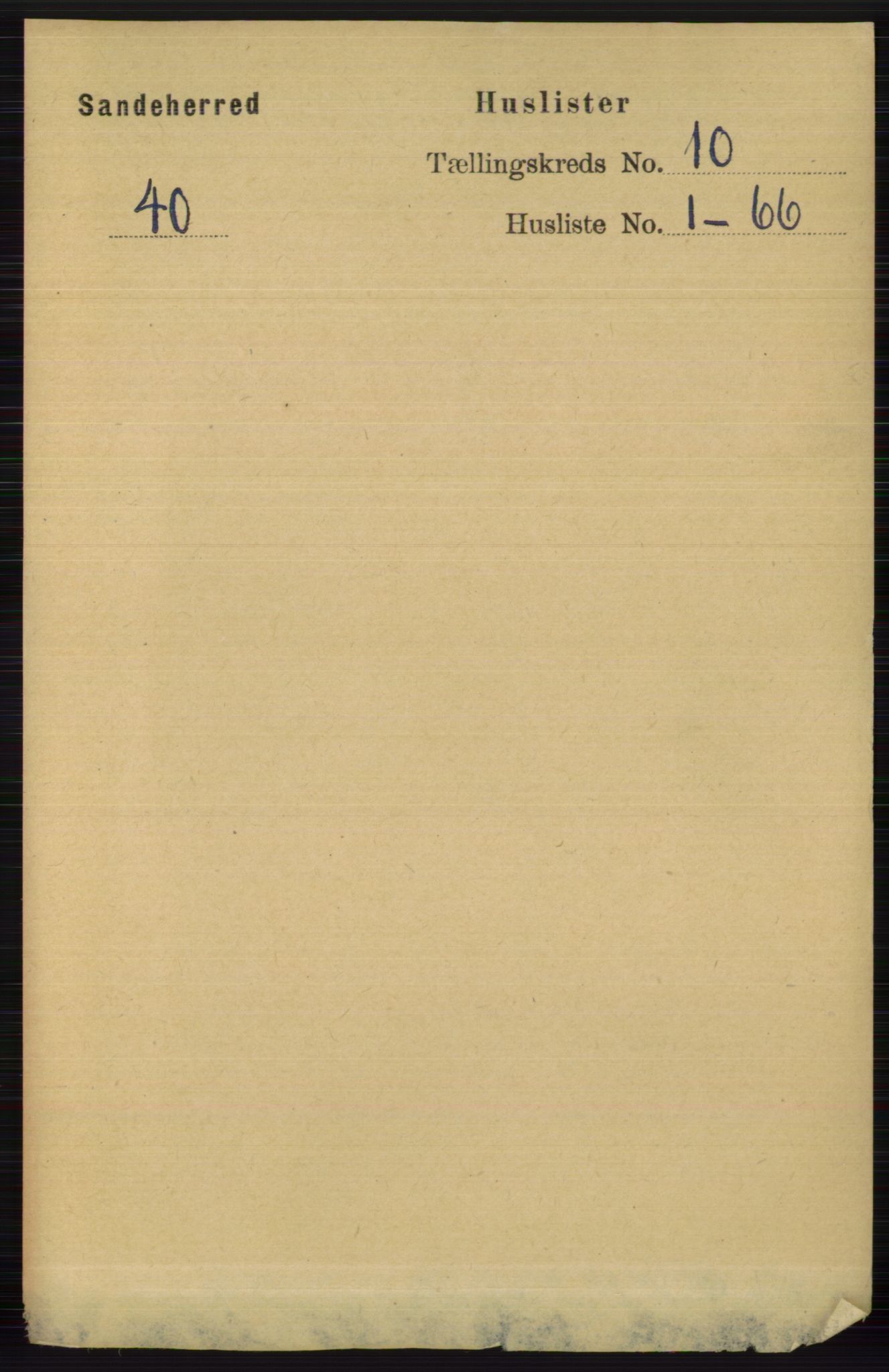 RA, 1891 census for 0724 Sandeherred, 1891, p. 6128