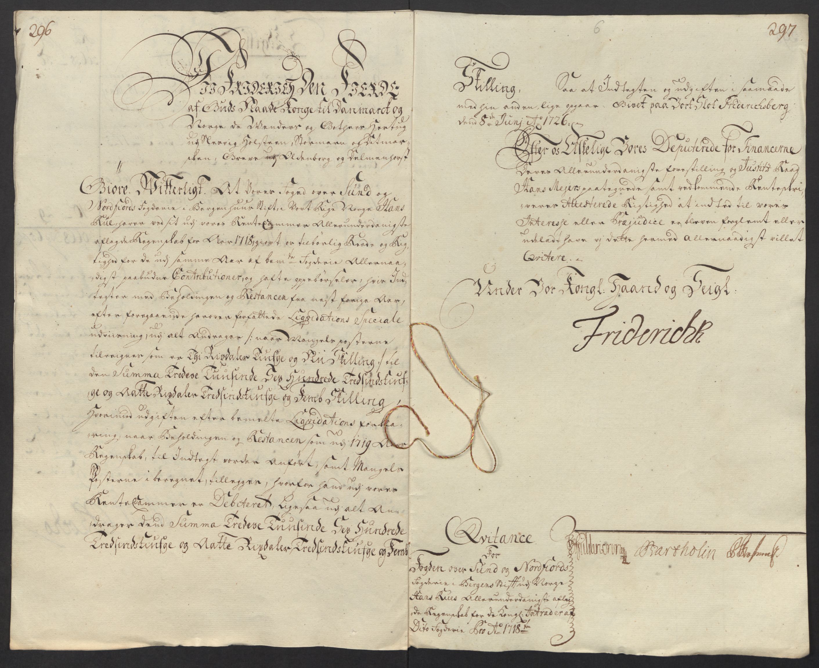 Rentekammeret inntil 1814, Reviderte regnskaper, Fogderegnskap, AV/RA-EA-4092/R53/L3441: Fogderegnskap Sunn- og Nordfjord, 1717-1718, p. 291