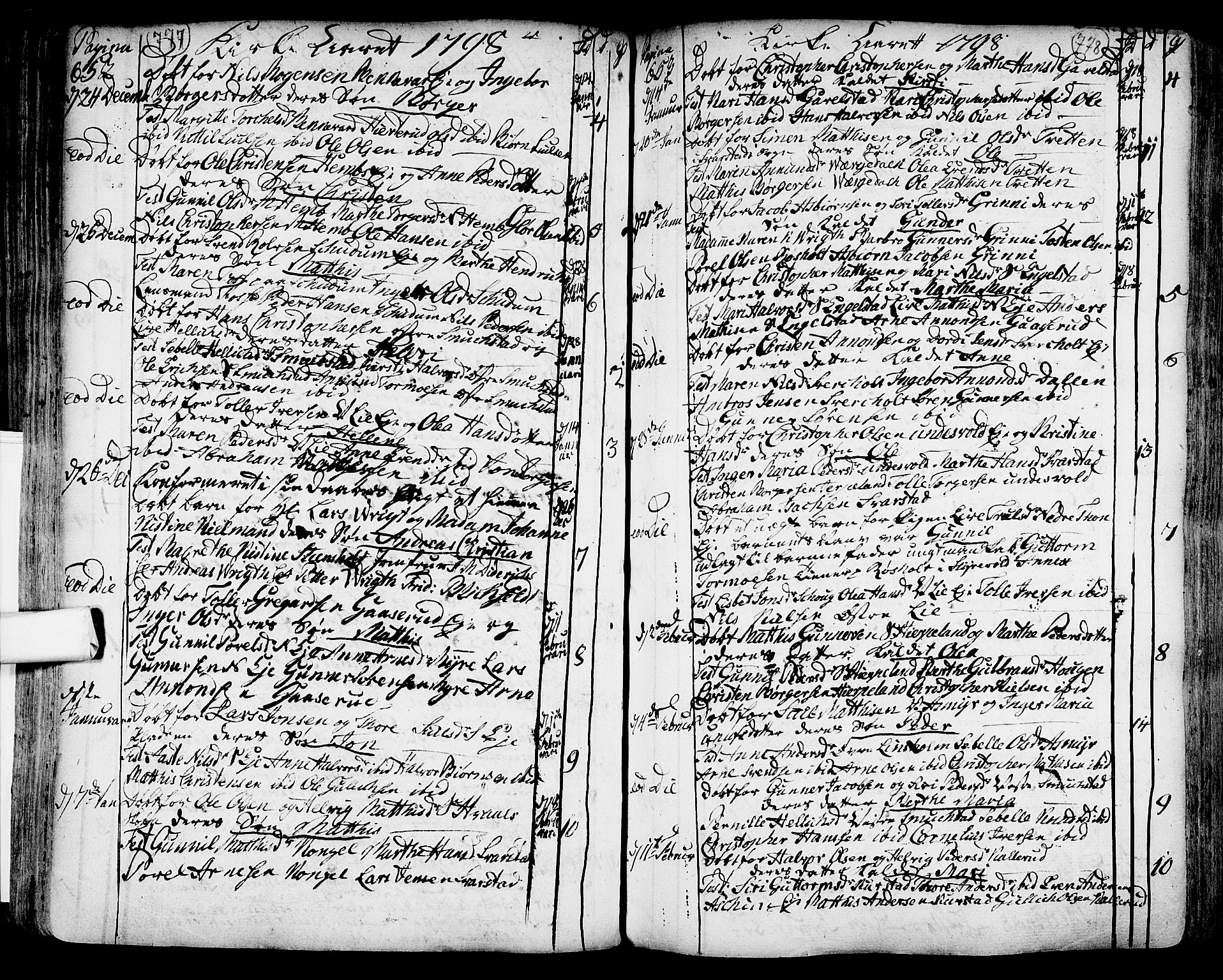 Lardal kirkebøker, SAKO/A-350/F/Fa/L0003: Parish register (official) no. I 3, 1733-1815, p. 777-778