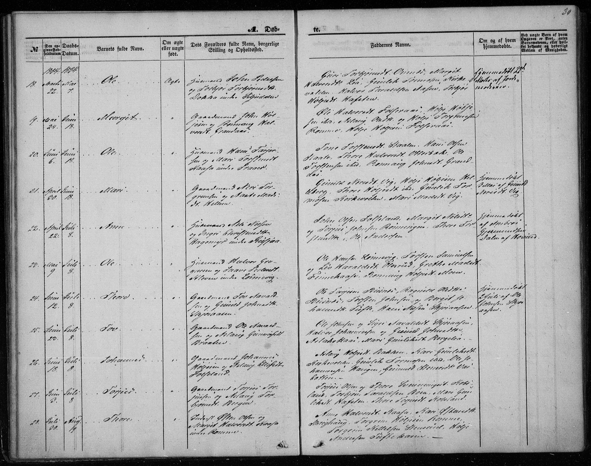 Gransherad kirkebøker, SAKO/A-267/F/Fa/L0002: Parish register (official) no. I 2, 1844-1859, p. 30