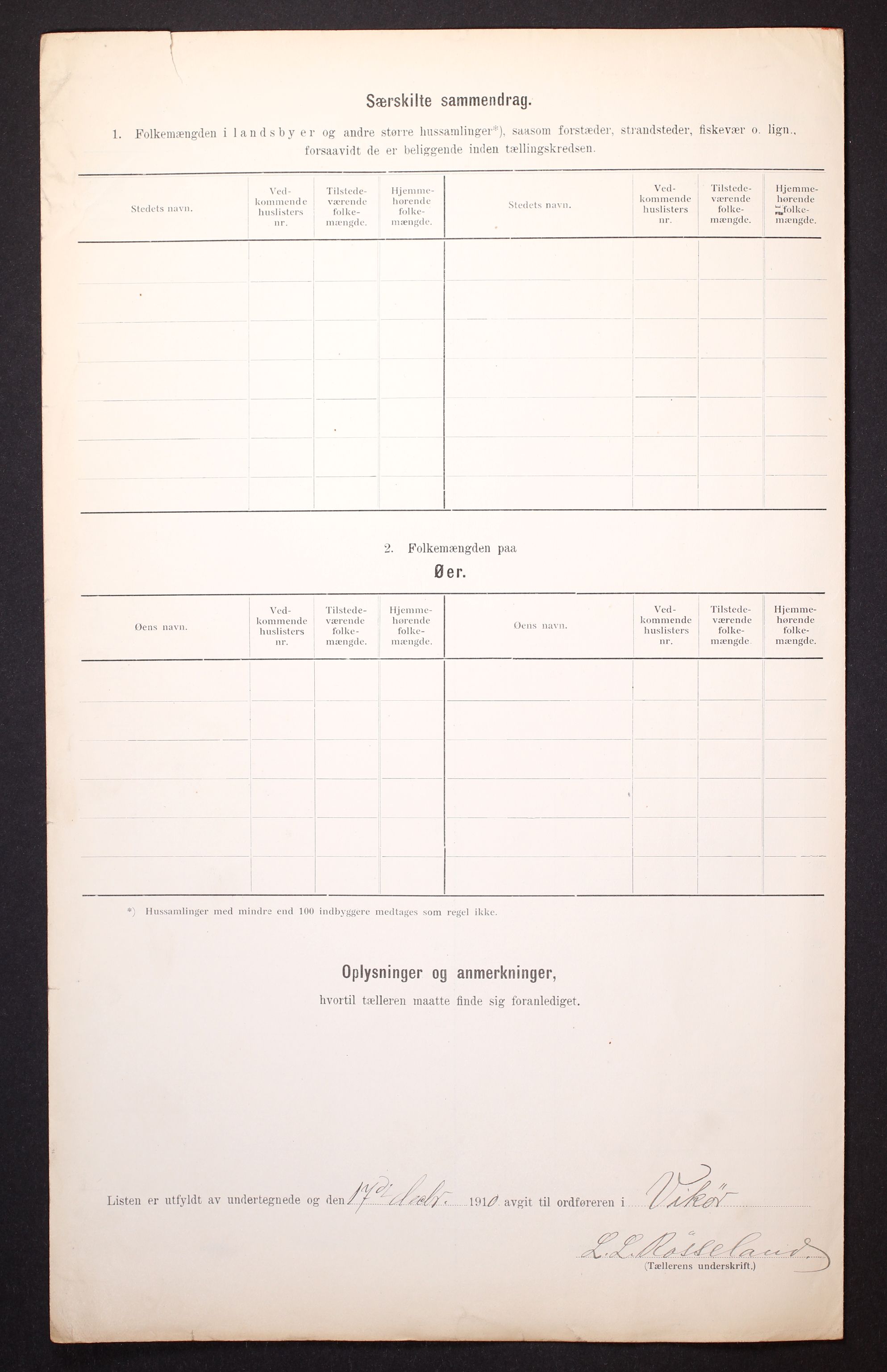 RA, 1910 census for Kvam, 1910, p. 54