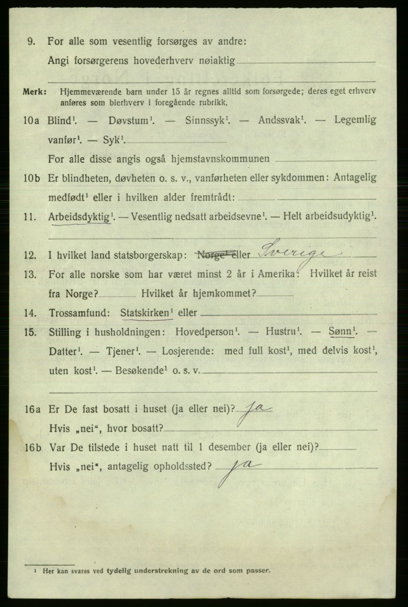SAO, 1920 census for Fredrikshald, 1920, p. 17168