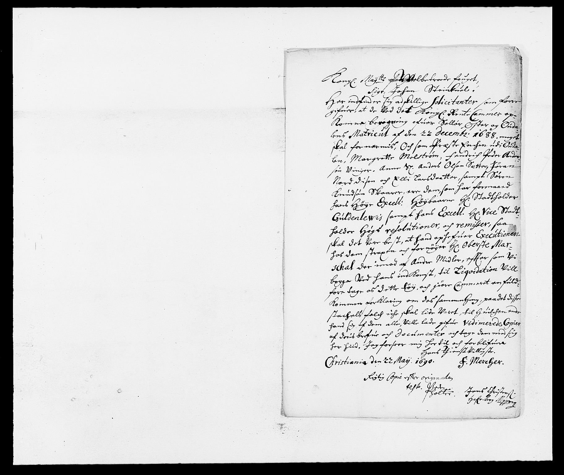 Rentekammeret inntil 1814, Reviderte regnskaper, Fogderegnskap, RA/EA-4092/R13/L0828: Fogderegnskap Solør, Odal og Østerdal, 1690, p. 158