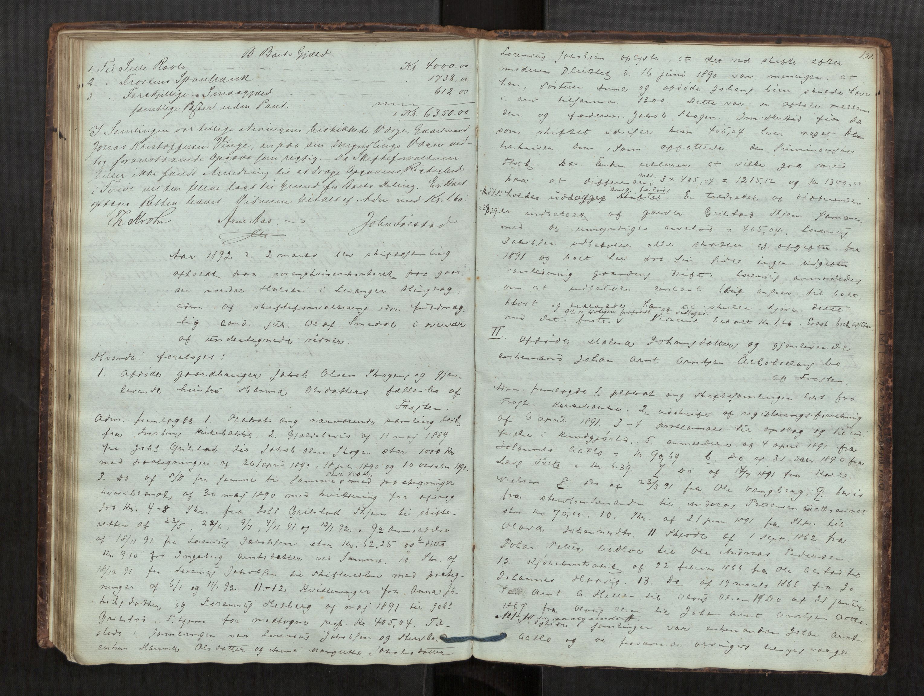 Stjør- og Verdal sorenskriveri, AV/SAT-A-4167/1/3/3B/L0004: Skifteforhandlingsprotokoll, 1845-1900, p. 121