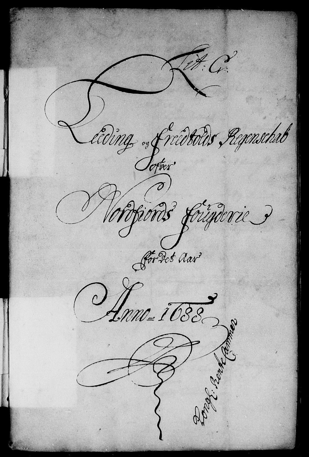 Rentekammeret inntil 1814, Reviderte regnskaper, Stiftamtstueregnskaper, Bergen stiftamt, AV/RA-EA-6043/R/Rc/L0087: Bergen stiftamt, 1688