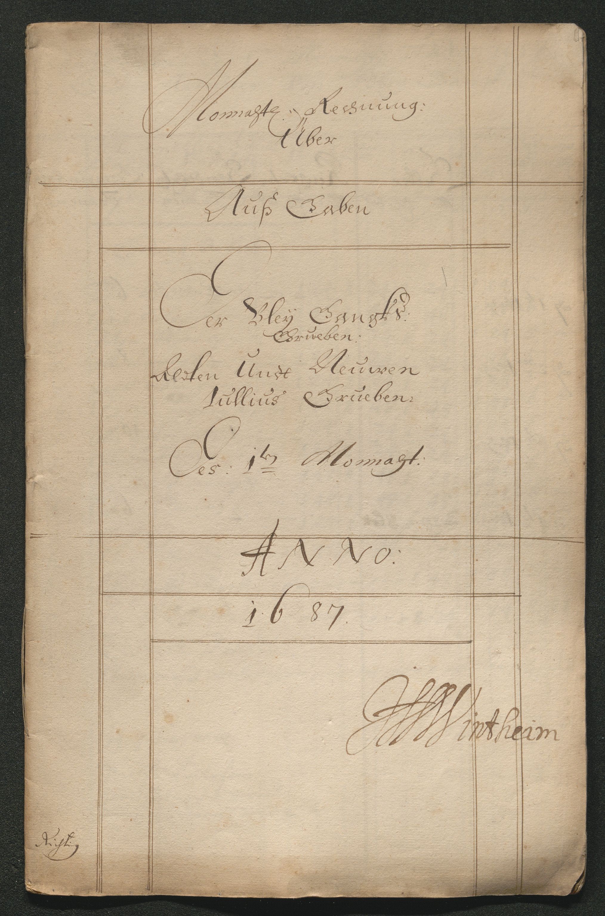 Kongsberg Sølvverk 1623-1816, SAKO/EA-3135/001/D/Dc/Dcd/L0065: Utgiftsregnskap for gruver m.m. , 1687, p. 125